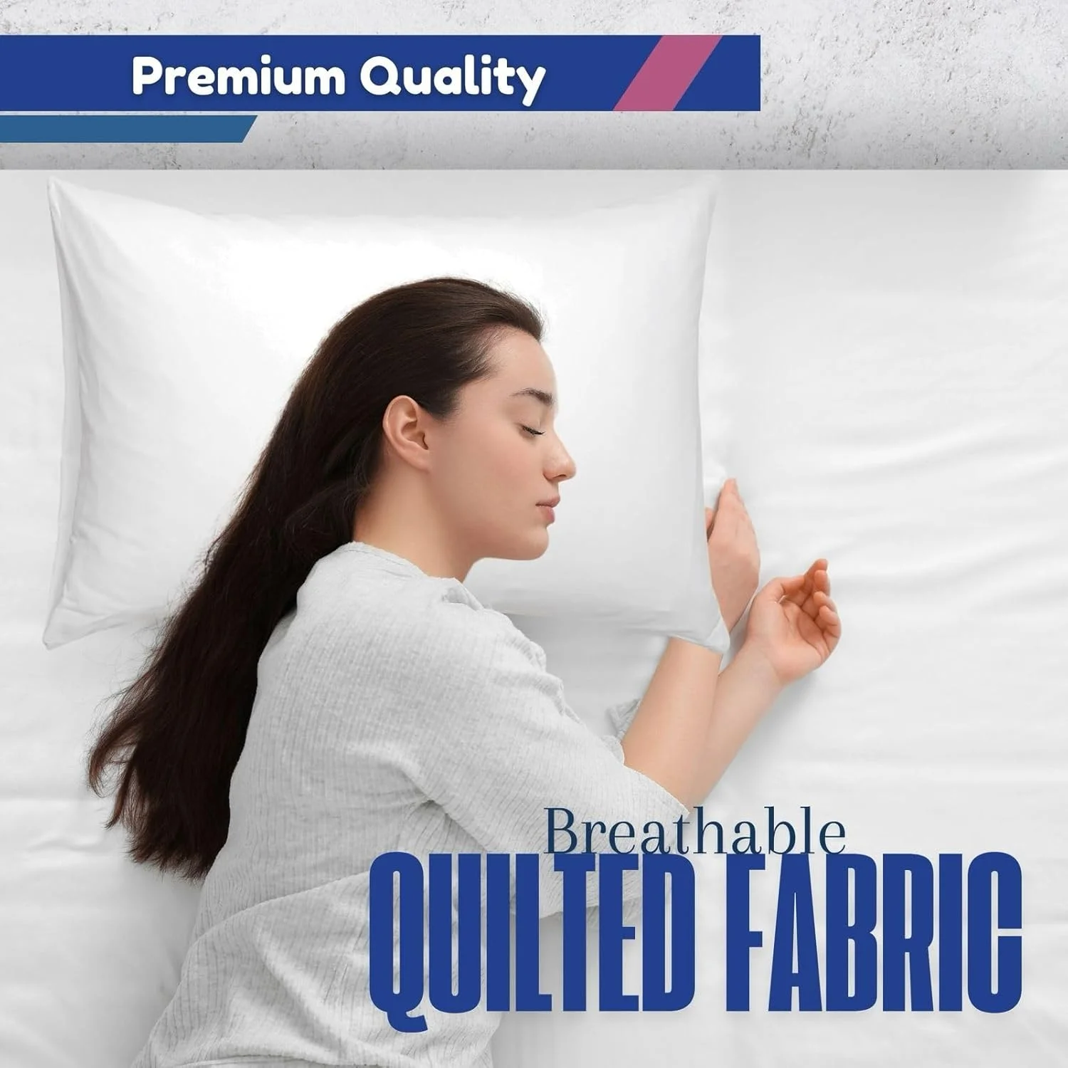 بالش خانگی هوشمند لوکس سایز 50X70 سانتی متر، 100% الیاف سیلیکونی توخالی با الیاف نرم (900 گرم) بالش خانگی هوشمند لوکس سایز 50X70 سانتی متر، 100% الیاف سیلیکونی توخالی با الیاف نرم (900 گرم)