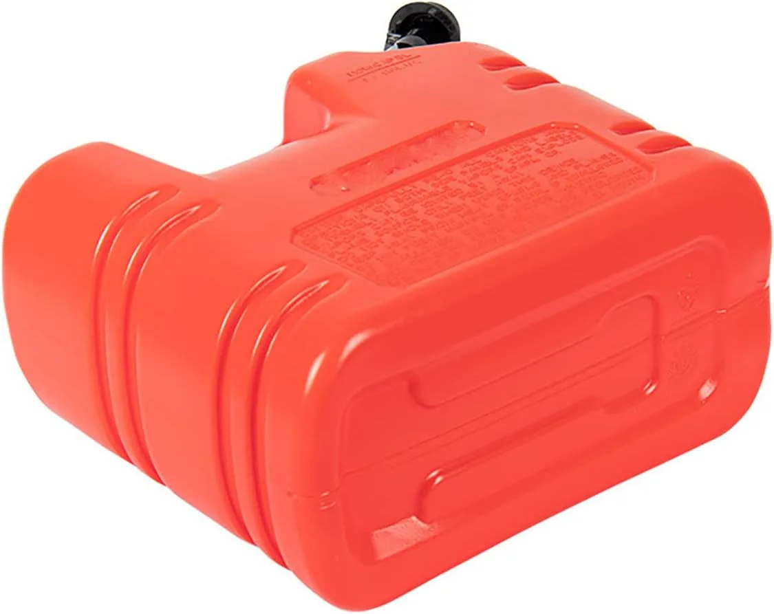 گالن بنزین پلاستیکی قابل حمل SATUREY با لوله راهنمای روغن داخلی، مخزن ذخیره بنزین پلی اتیلن، مخزن بنزین یدکی برای اتومبیل و موتورسیکلت، خاکستری، 20 لیتر