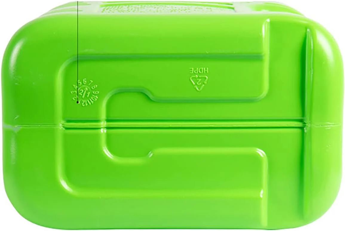 گالن بنزین پلاستیکی قابل حمل SATUREY با لوله راهنمای روغن داخلی، مخزن ذخیره بنزین پلی اتیلن، مخزن بنزین یدکی برای اتومبیل و موتورسیکلت، خاکستری، 20 لیتر