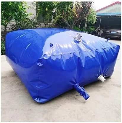 مخزن آب شناور با قاب، مثانه ذخیره آب قابل حمل، مخزن آب پی وی سی با ظرفیت بزرگ شامل شیرهای آب، مخزن آب برای جمع آوری آب باغ (200 لیتر / 1X0.6X0.35 متر)