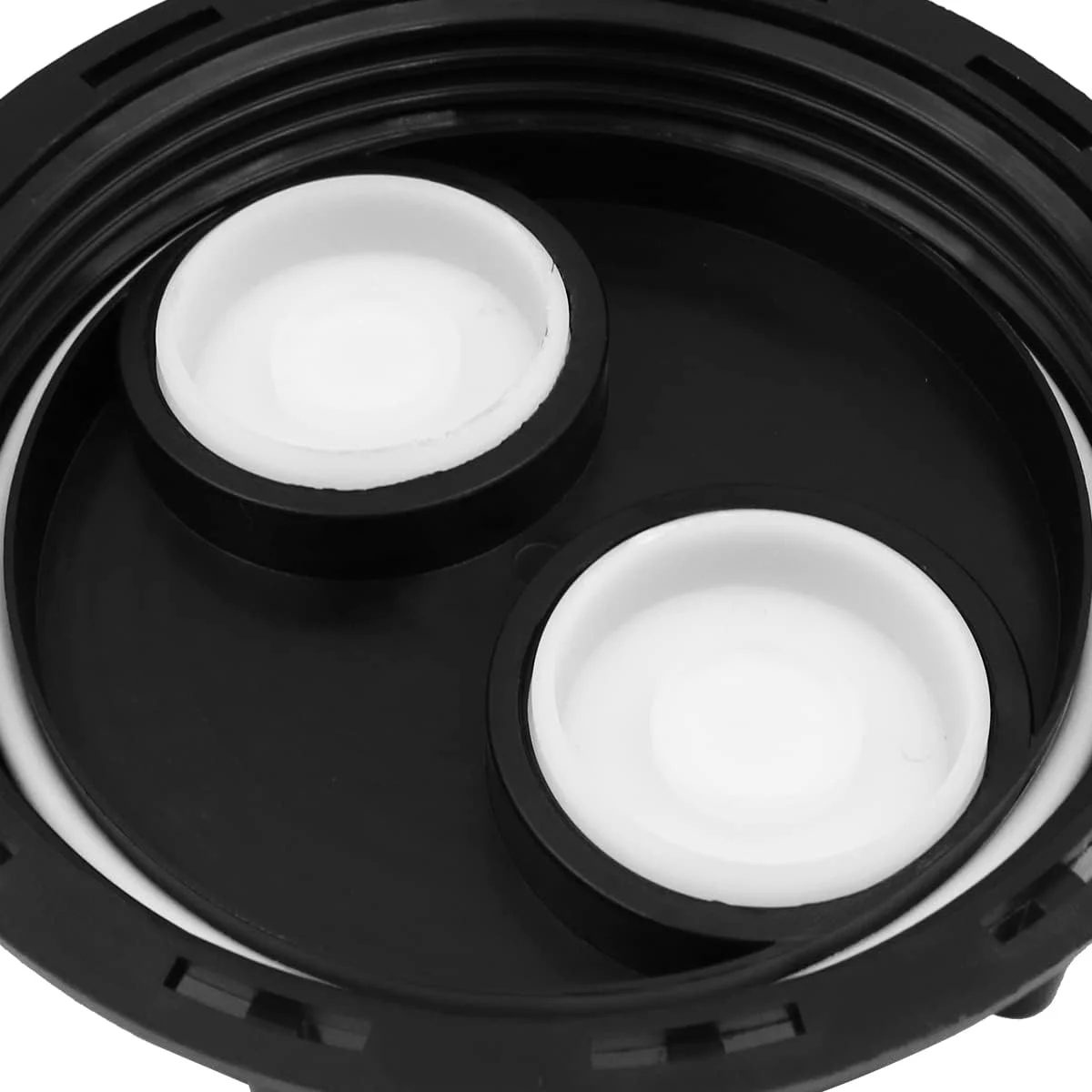 درب تانک مایع 6.5 اینچی IBC WANGCL با سوراخ هوا، مقاومت شیمیایی بالا، سوراخ های تهویه دوتایی و رزوه ظریف (مشکی)