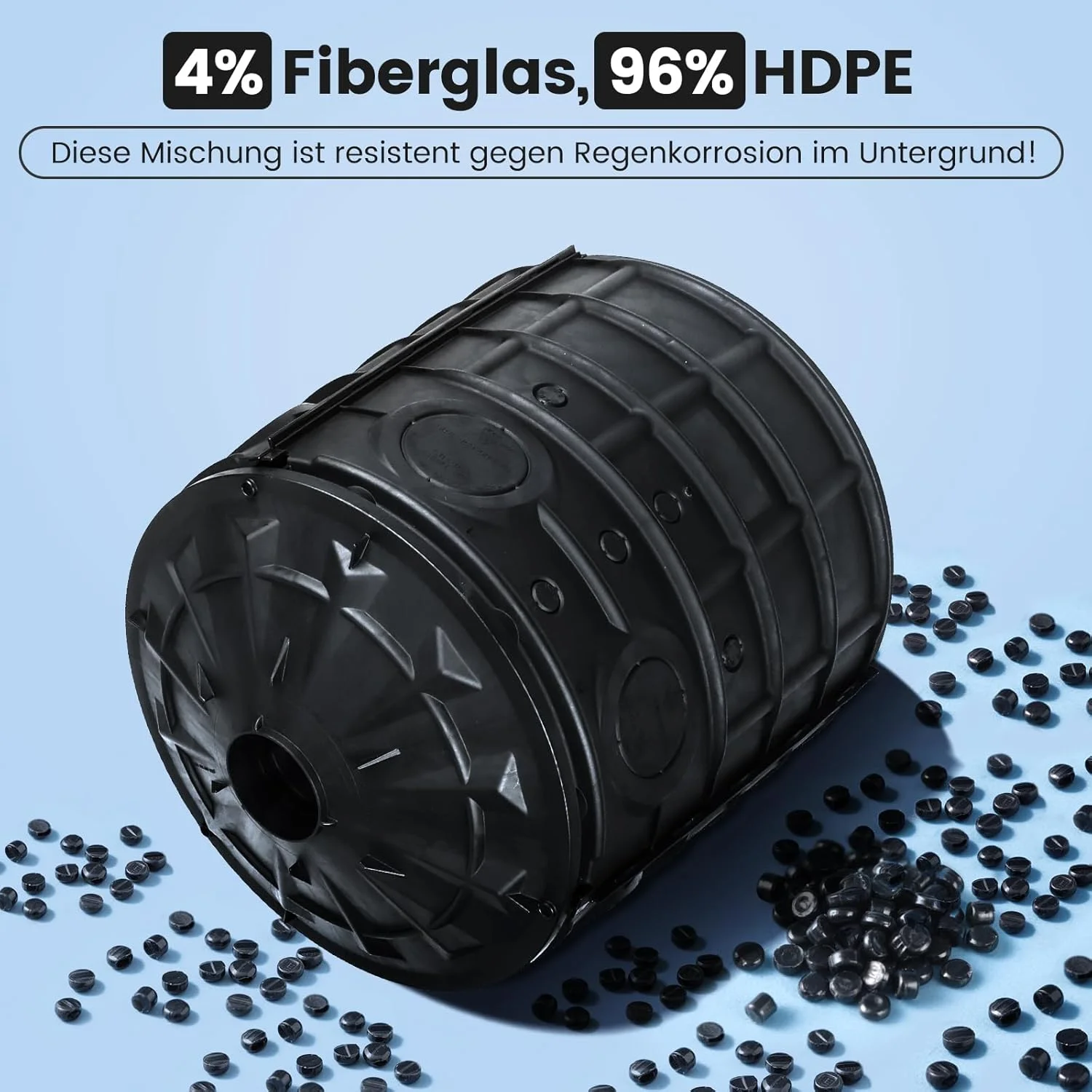 مخزن ذخیره آب زیرزمینی SQUEEZE master، مشکی، 150 لیتر