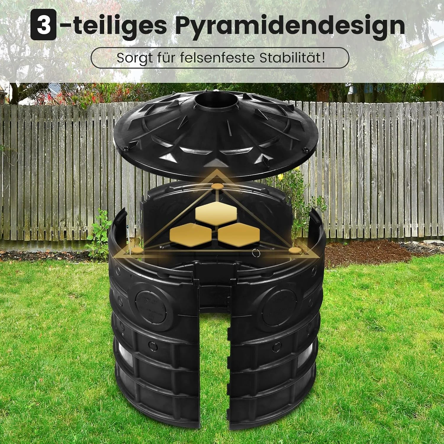 مخزن ذخیره آب زیرزمینی SQUEEZE master، مشکی، 150 لیتر