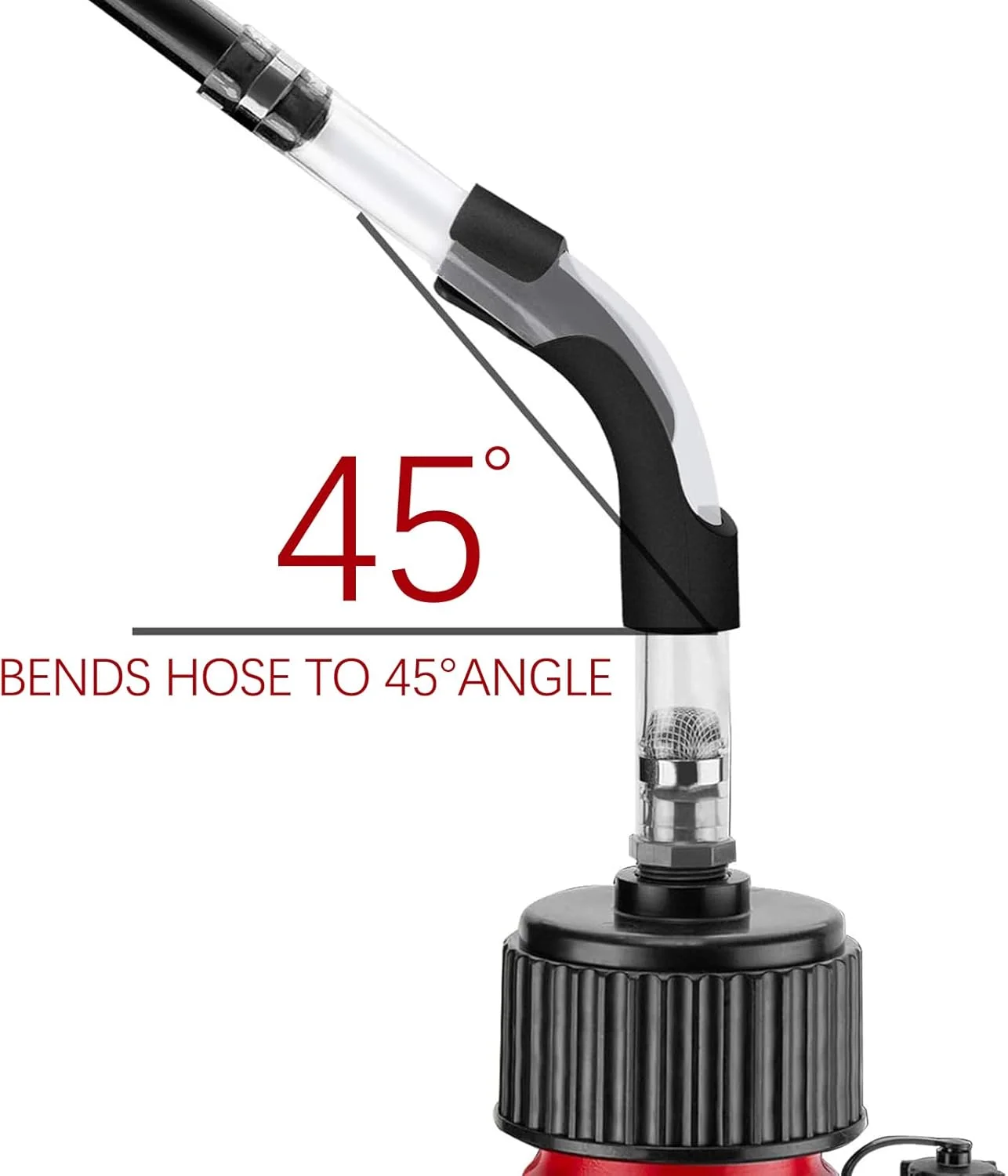 ANEETAFAN مخزن سوخت، مخزن مسابقه ای وی پی با ظرفیت 5.5 گالن، شلنگ شفاف 14 اینچی مخزن سوخت وی پی به همراه خم کننده شلنگ، جایگزین نازل پرکن سریع