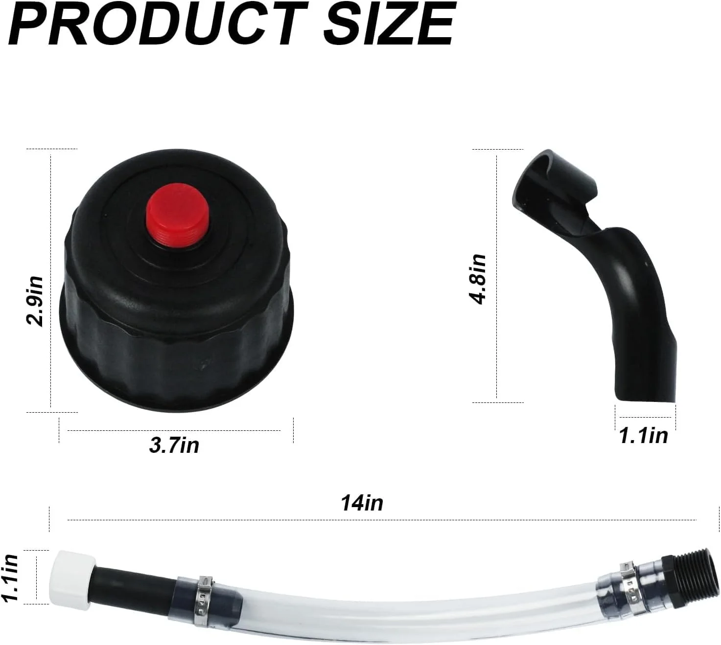 شیلنگ و درب باک سوخت مسابقه ای ADKUN مناسب برای باک های سوخت Vp Racing، باک های Jegs، باک های LC2، باک های سوخت Scribner، طراحی فیلتر ارتقا یافته