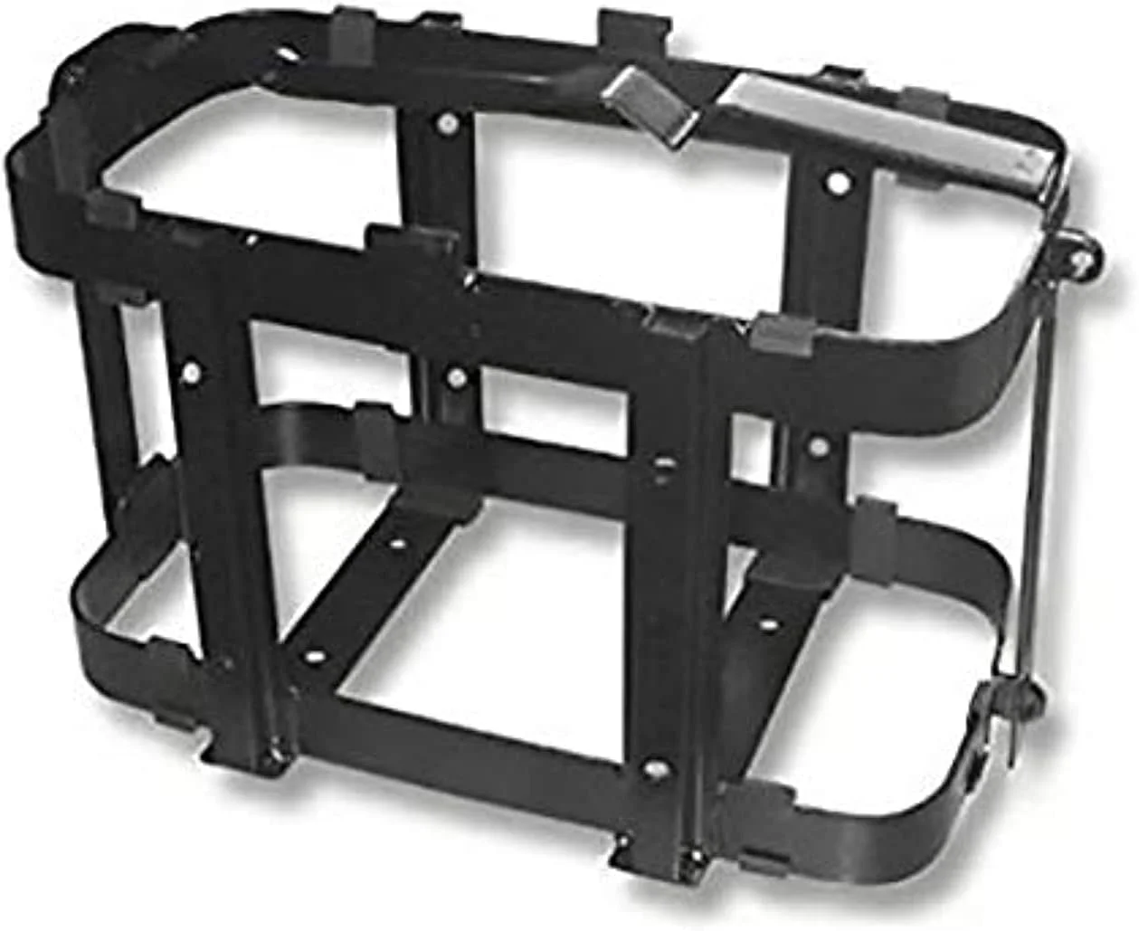 نگهدارنده و پایه گالن سوخت - مشکی، فلزی، قابل نصب روی دیوار، مناسب فضای باز، قفل‌دار، تک طبقه، ظرفیت 16.8 کیلوگرم