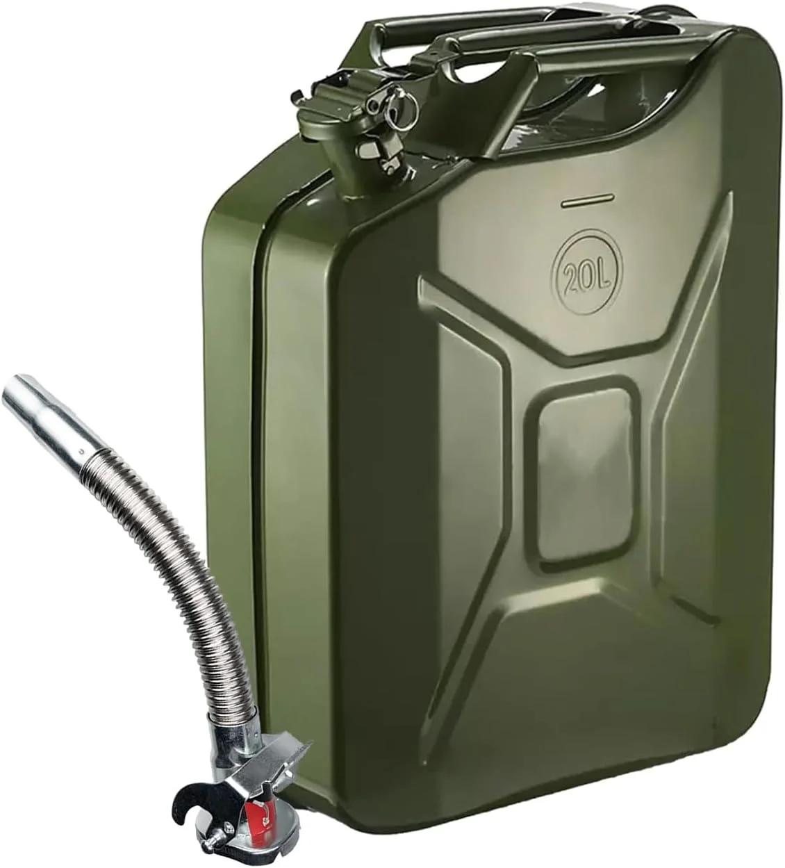 ظرف سوخت فلزی 20 لیتری اتوجک، مناسب برای نگهداری گازوئیل، روغن، آب و غیره