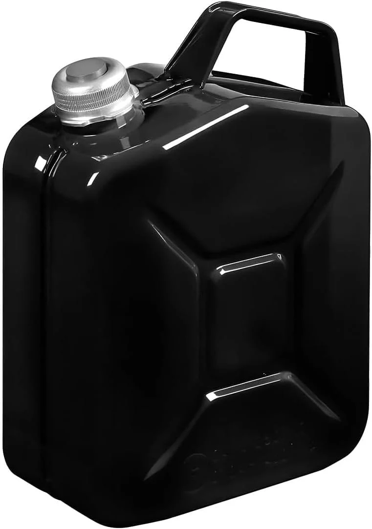 ظرف بنزین فلزی پودری اپوکسی آویلیـا 5 لیتری با قفل مغناطیسی ضخامت 0.9 میلی متر برای گازوئیل، بنزین و نفت سفید