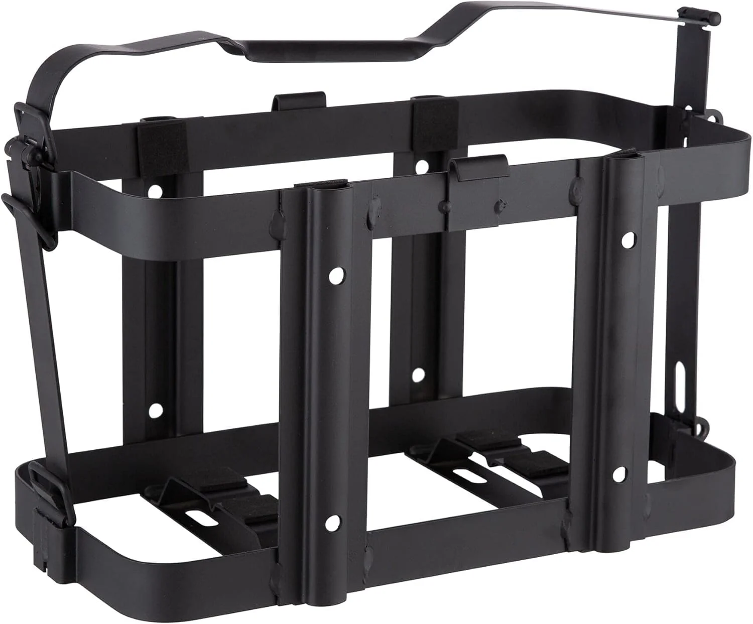 نگهدارنده و پایه گالن سوخت - مشکی، فلزی، قابل نصب روی دیوار، مناسب فضای باز، قفل‌دار، تک طبقه، ظرفیت 16.8 کیلوگرم