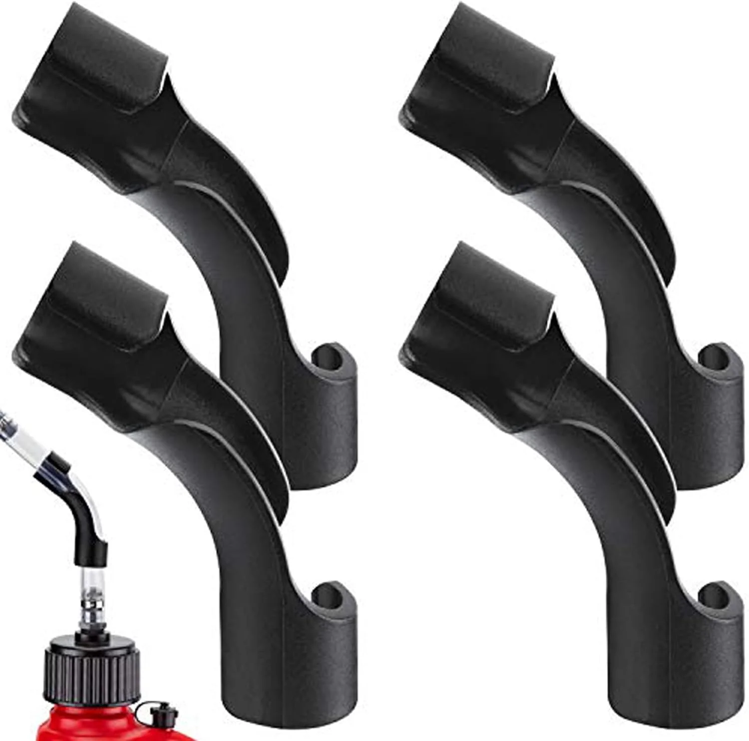 بسته 4 عددی خم کن شلنگ برای شلنگ های پرکننده مخزن سوخت، ظروف سوخت مسابقه ای، قوطی های بنزین، مناسب برای Scribner، VP، Sportsman، ظروف Rural King