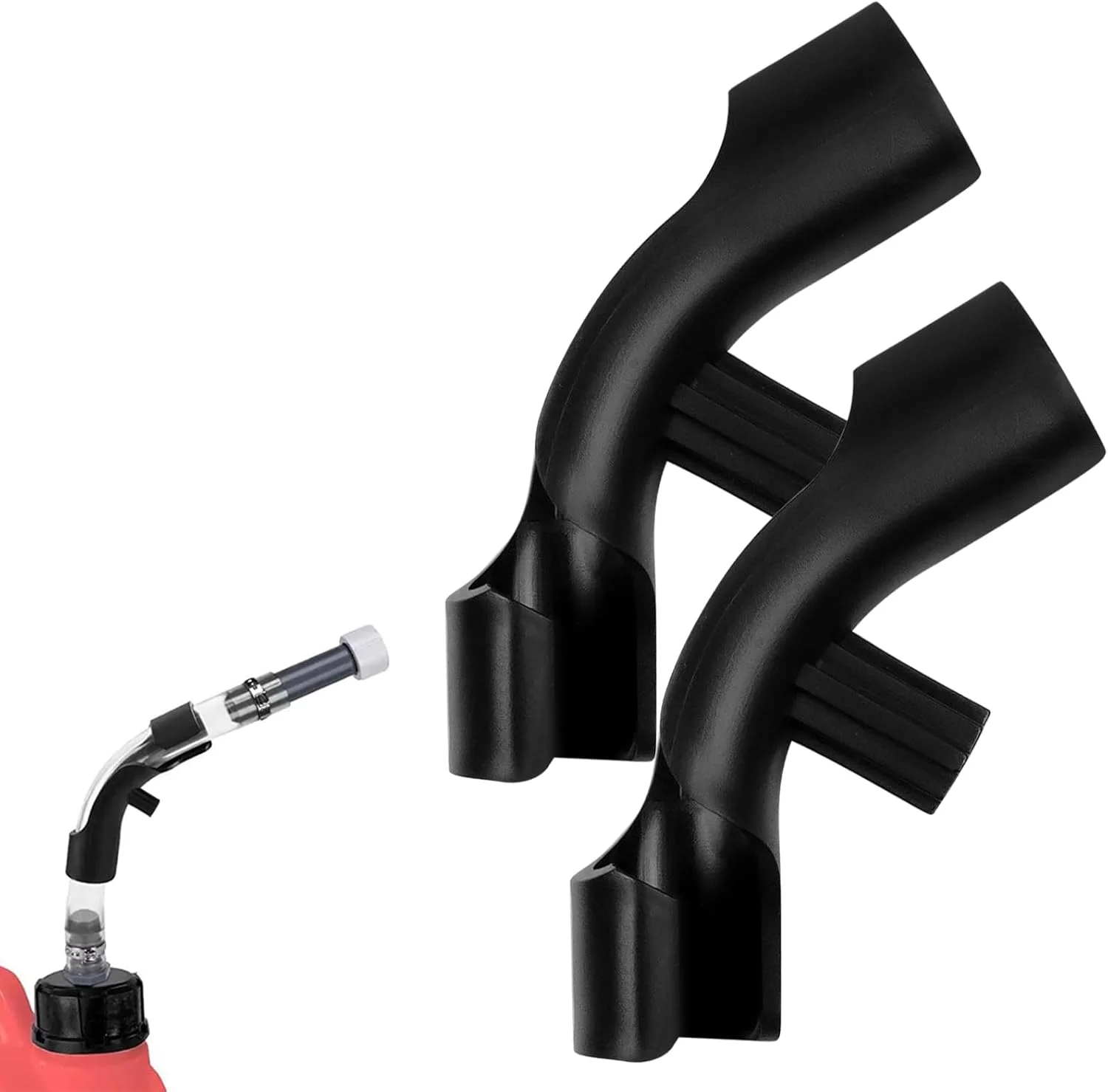 بسته 2 عددی خم کننده شلنگ برای مخازن سوخت مسابقه ای، ظروف کاربردی، و دبه های بنزین - مقاوم