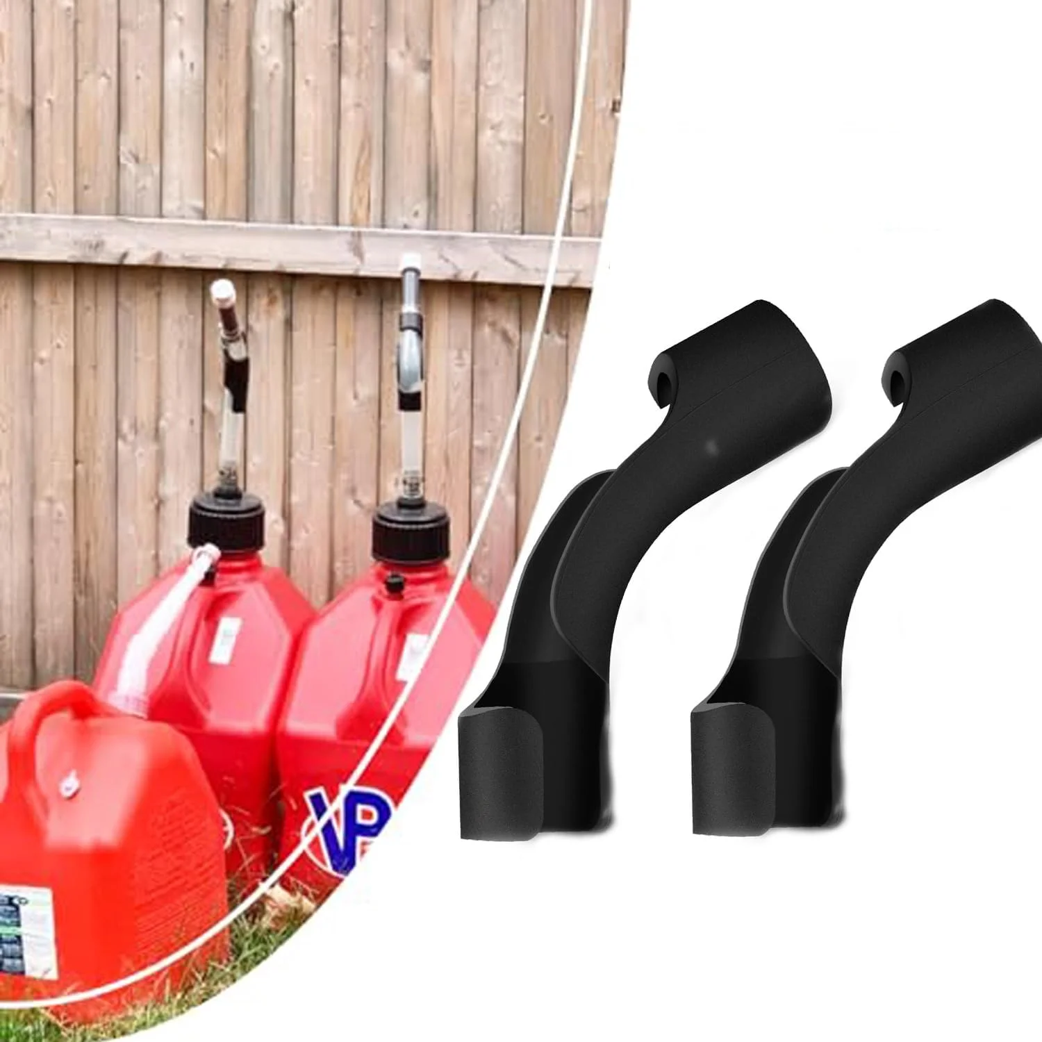 خم کننده شلنگ 4 عددی برای مخازن سوخت مسابقه ای، قوطی های بنزین، سازگار با VP و دبه های Rural King