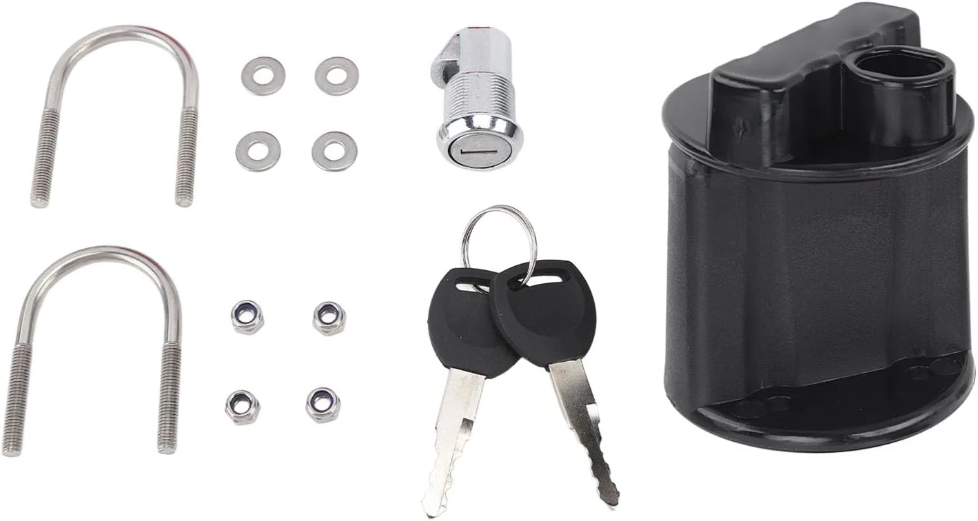 قفل بست مخزن سوخت ضد نشت، ضد سرقت و ضد زنگ برای مخزن سوخت 3 و 5 لیتری موتورسیکلت و خودروهای آفرود