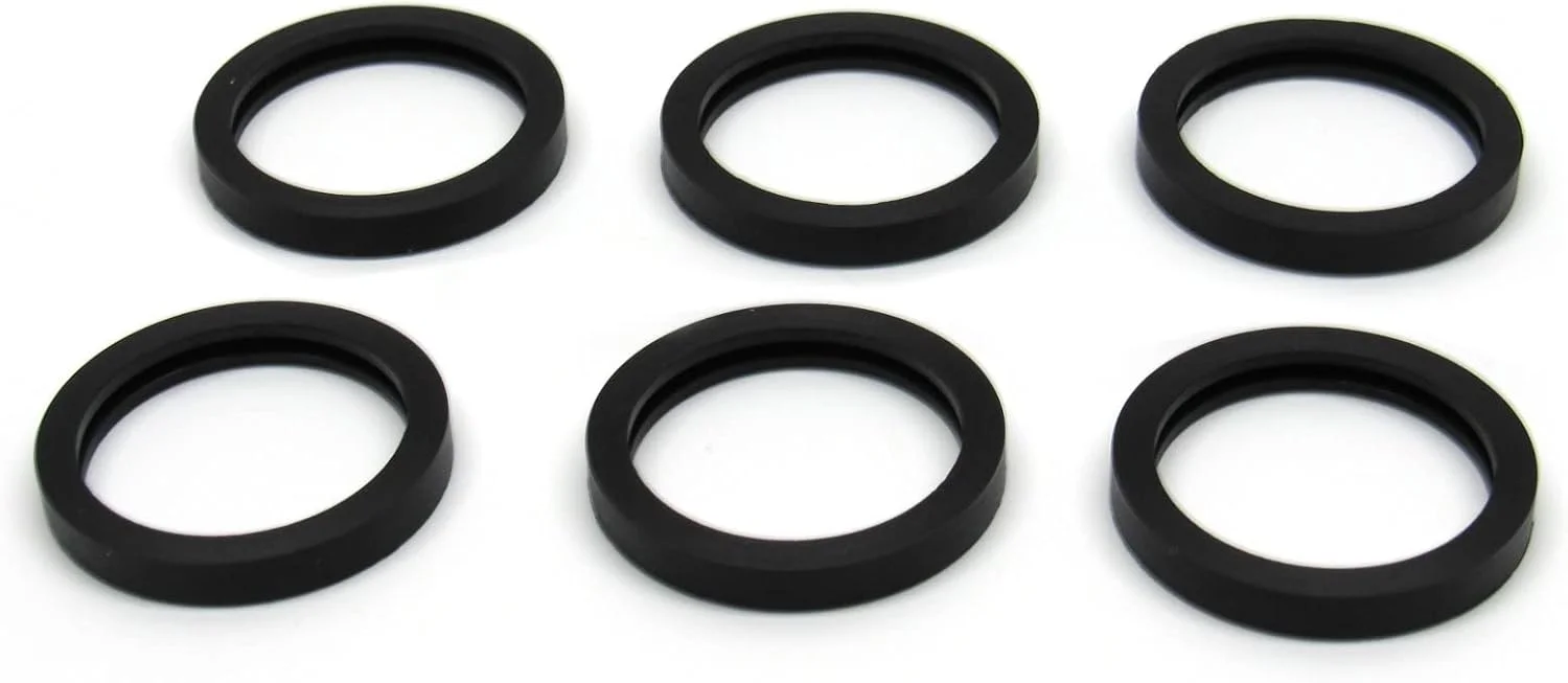 واشرهای درب باک بنزین کاپیتان او-رینگ (بسته 6 عددی) - واشرهای لاستیکی جایگزین برای باک های بنزین/سوخت (نسخه ارتقا یافته، سازگار با اتانول، تثبیت کننده و غیره)