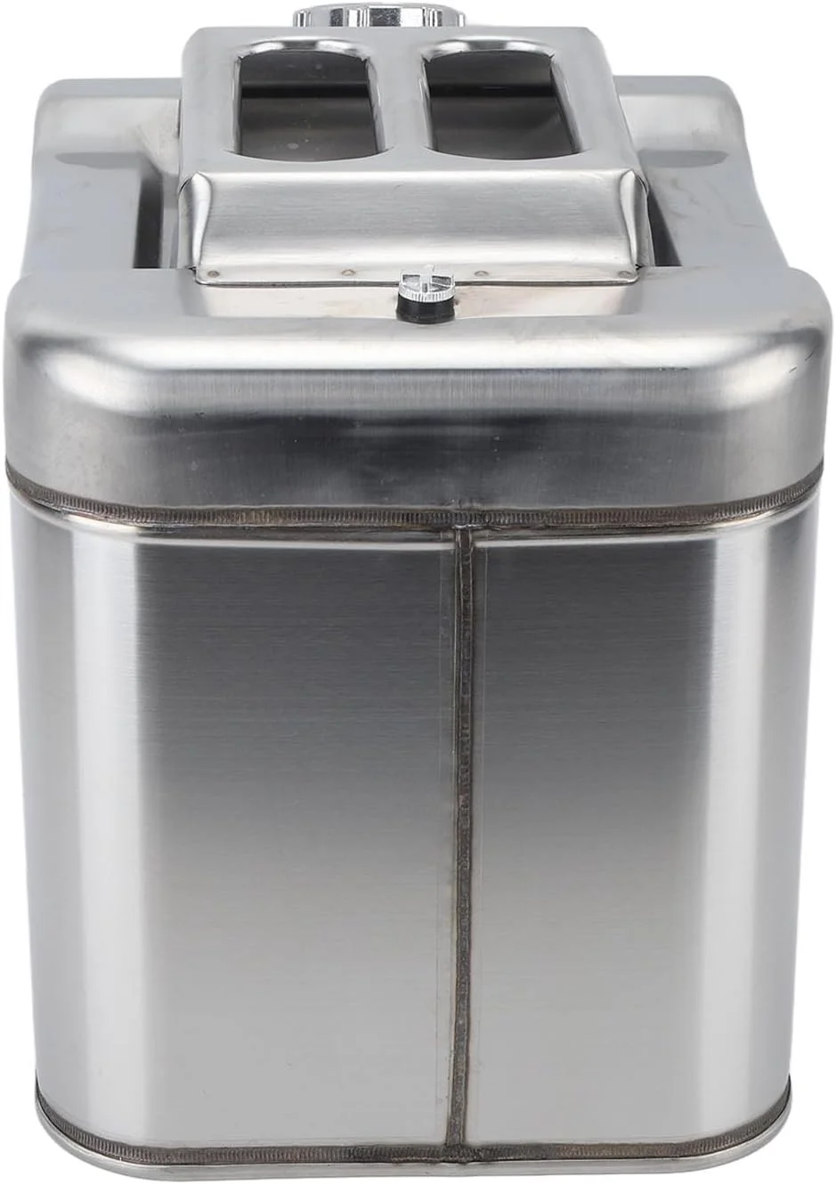 ظرف سوخت استیل ضد زنگ DAUB، ظرف فلزی قابل حمل 20 لیتری با دسته قابل حمل، نازل تهویه اتوماتیک، ظرف سوخت خودرو با صرفه جویی در انرژی برای بنزین و...