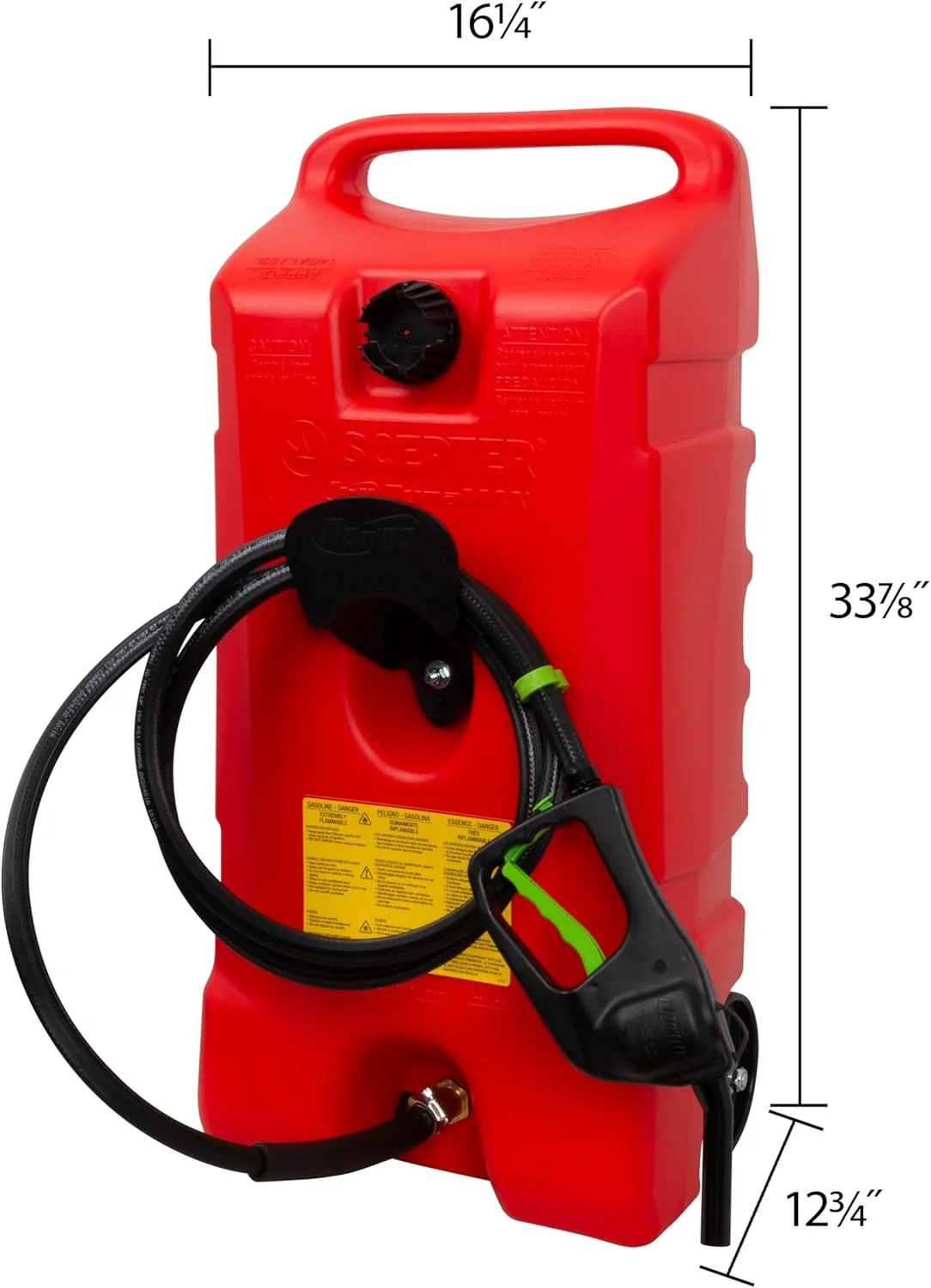 پمپ انتقال مایعات DuraMax Flo n' Go LE و مخزن سوخت چرخ دار ۱۴ گالنی