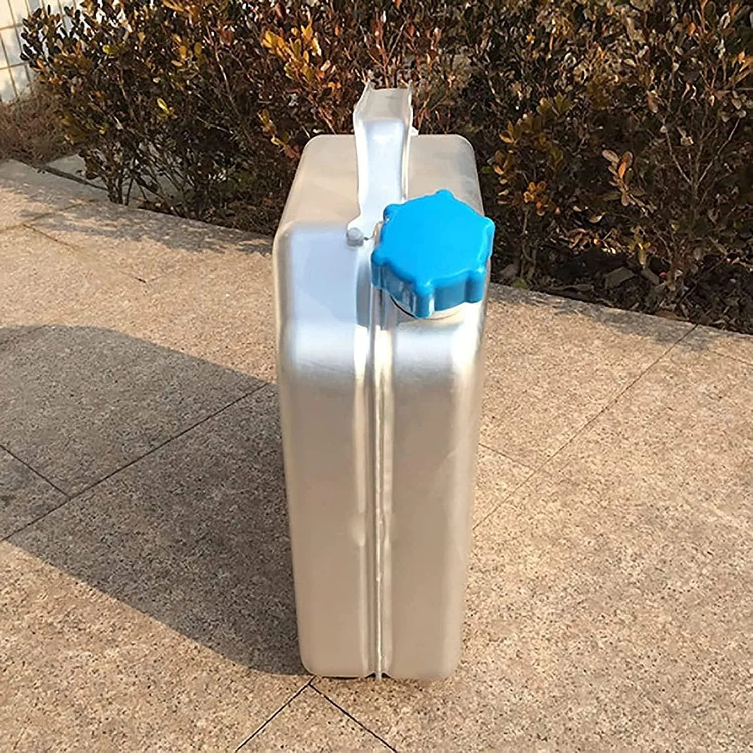 گالن سوخت CQMjzwh، گالن بنزین، گالن های آلومینیومی نقره ای 10 لیتری/20 لیتری برای نگهداری بنزین، گازوئیل و روغن (سایز: 20 لیتر)(20 لیتر)