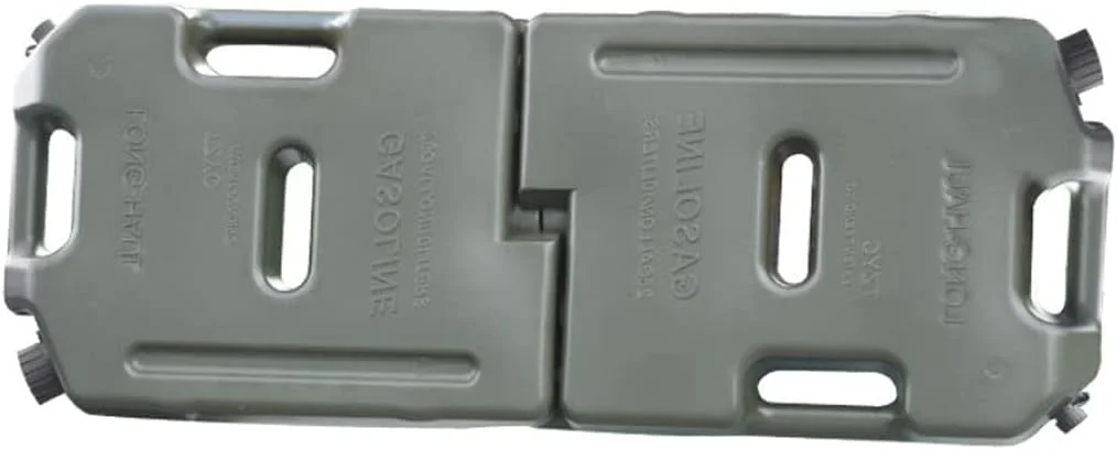 CQMjzwh گالن سوخت 10 لیتری قابل حمل، گالن های بنزین پلاستیکی جدا شونده با لوله روغن و قفل، گالن های گازوئیل برای حمل و نقل و ذخیره سازی مسافرتی، با قفل، 10 لیتر * 2 (بدون قفل)