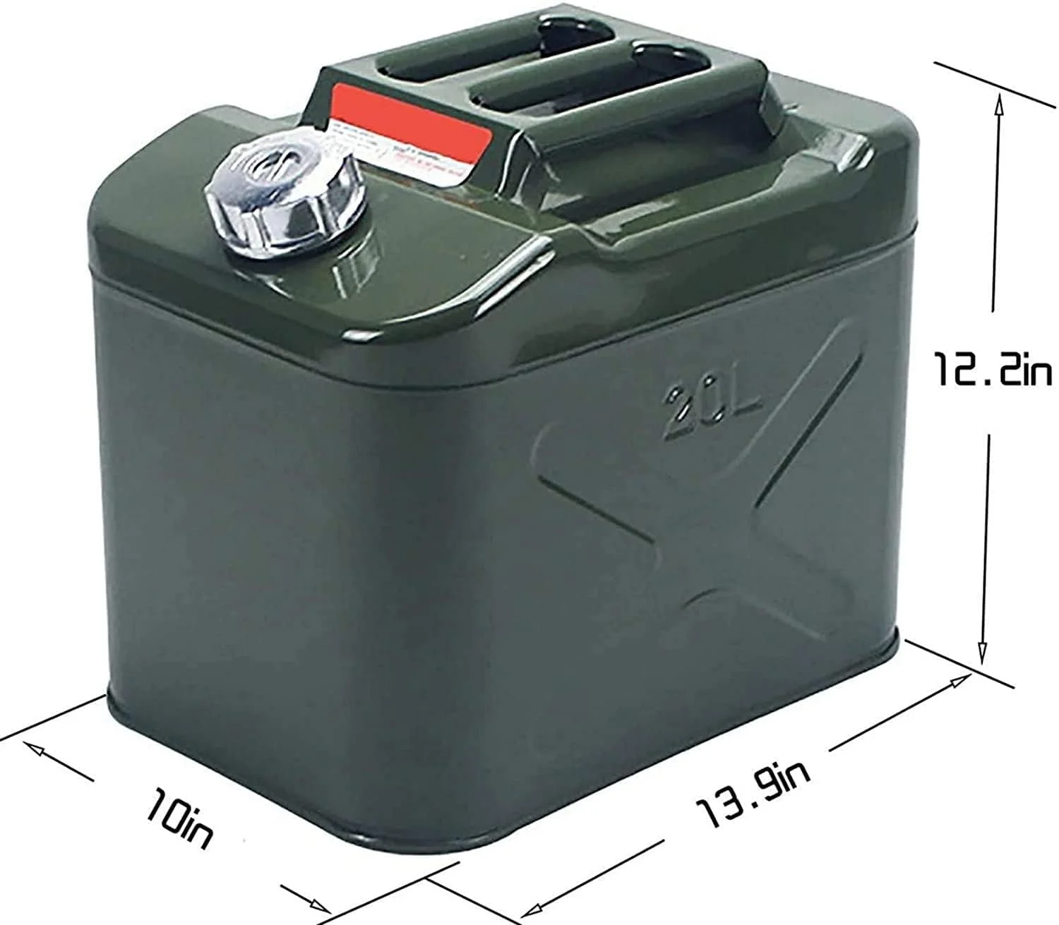 مخزن ذخیره روغن سوخت CQMjzwh، مخزن فلزی ضخیم شده برای ذخیره سوخت، بنزین، گازوئیل با نازل، مخزن پشتیبان برای موتور سیکلت، 20 لیتر (رنگ: A، سایز: 20 لیتر) مخزن ذخیره روغن سوخت CQMjzwh، مخزن فلزی ضخیم شده برای ذخیره سوخت، بنزین، گازوئیل با نازل، مخزن پشتیبان برای موتور سیکلت، 20 لیتر (رنگ: A، سایز: 20 لیتر)