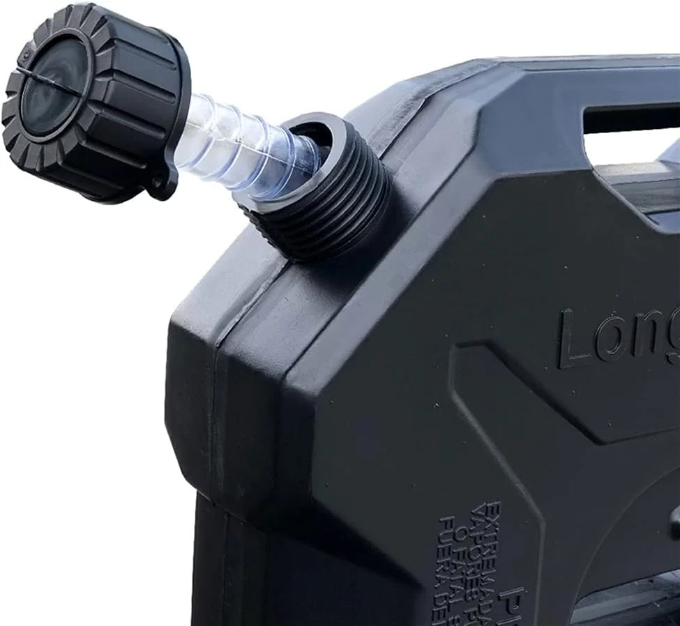 گالن بنزین موتور سیکلت 6 لیتری، گالن سوخت پلاستیکی قابل حمل ضد زنگ ضخیم شده، گالن گازوئیل مناسب حمل و نقل مسافرت و کمپینگ، سبز، بدون قفل (مشکی، بدون قفل)