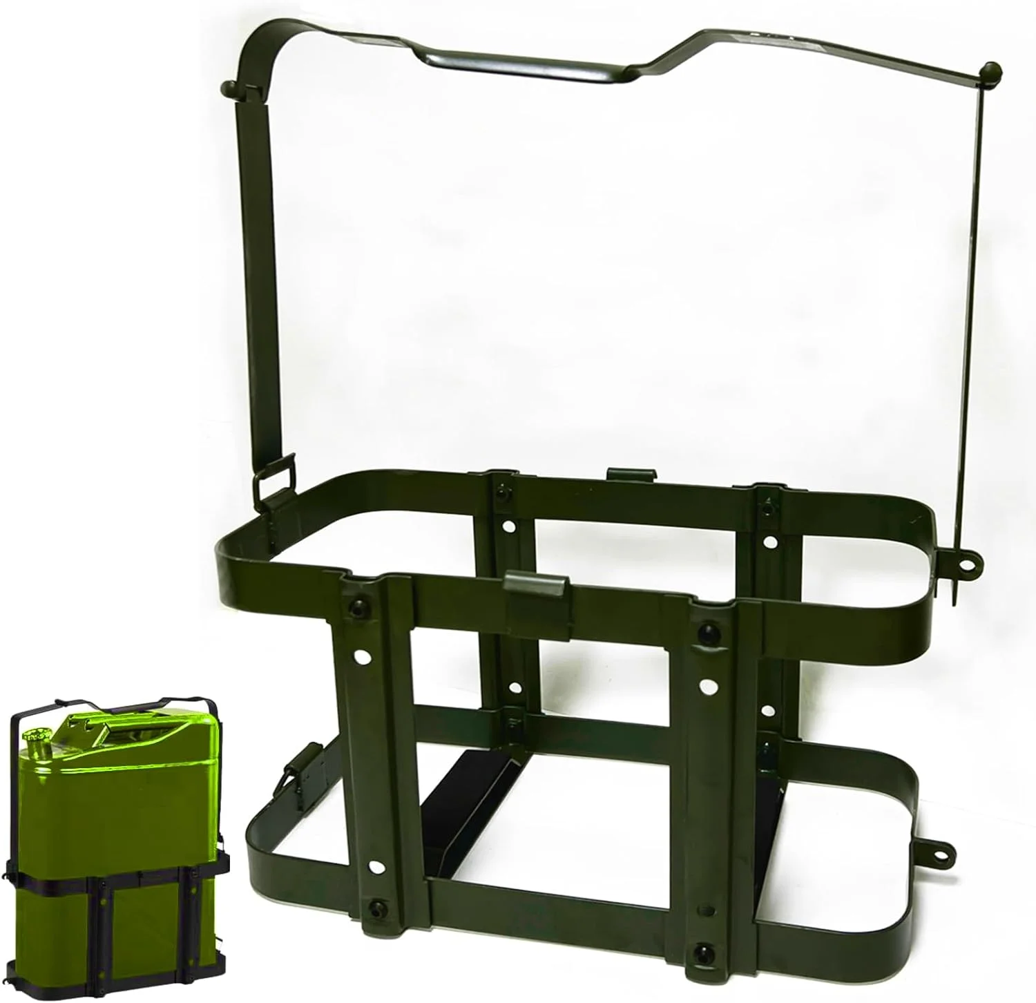 نگهدارنده گالن سوخت جری، پایه نصب گالن سوخت جری، 20 لیتری، سبز