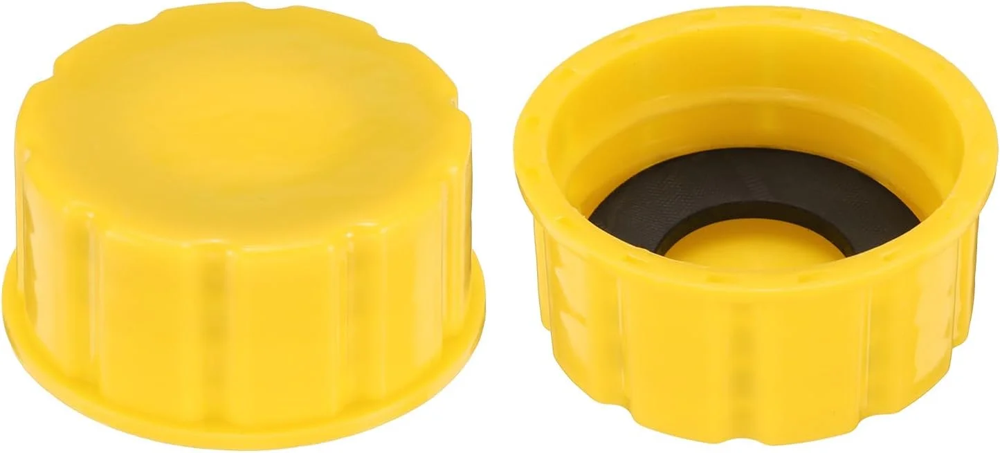 درب باک بنزین هارفینگتون، 2 عددی، درب جایگزین باک بنزین با رزوه درشت برای باک بنزین، زرد