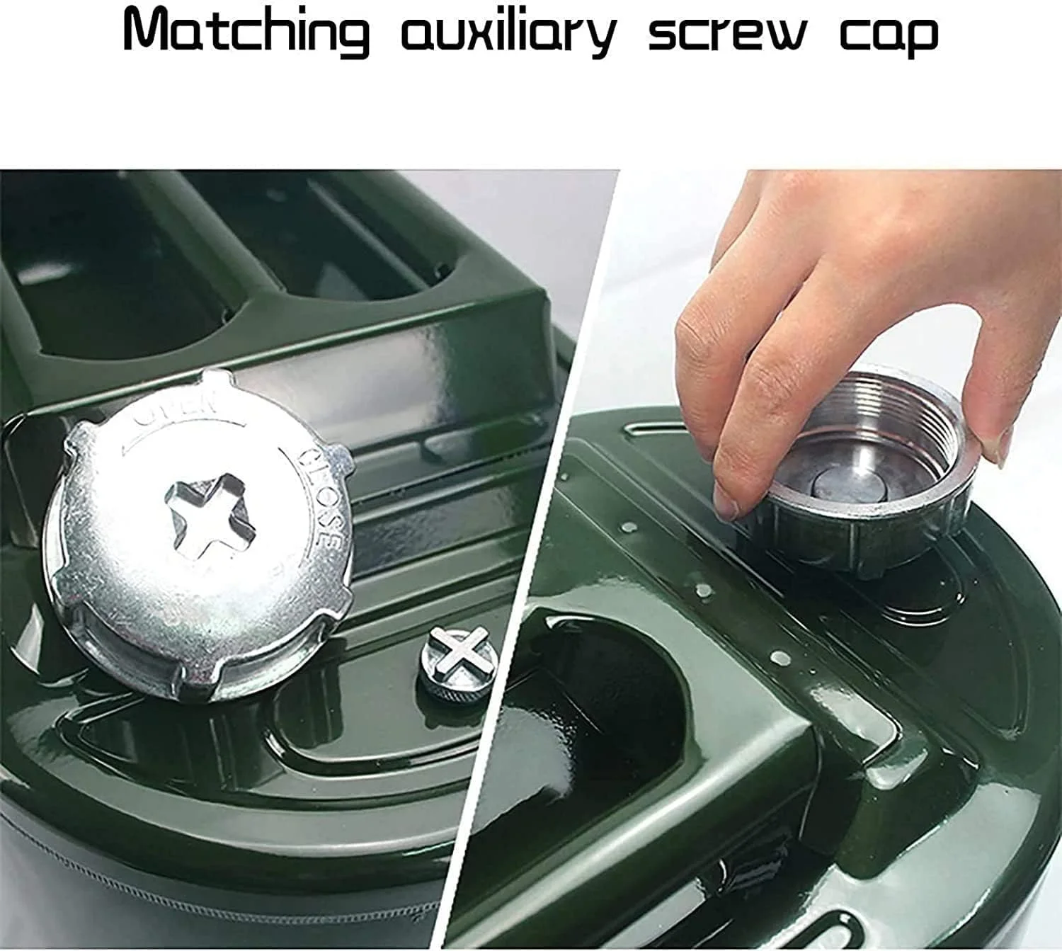 مخزن ذخیره روغن سوخت فلزی ضخیم شده برای ذخیره سازی سوخت بنزین گازوئیل با نازل، مخزن ذخیره پشتیبان سوخت گازوئیل برای موتور سیکلت، 20 لیتر (رنگ: A، سایز: 20 لیتر)