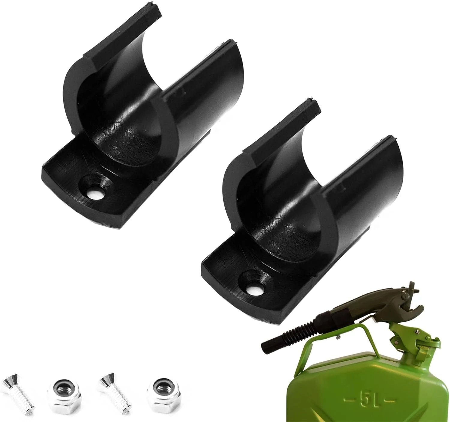 نگهدارنده نازل خروجی برای گالن سوخت، نصب شده روی دسته، 2 عدد