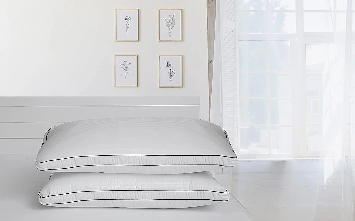 بالش راه راه میکروفایبر Maestro با تراکم 85 GSM و نوار 1 سانتی متری، لبه دوزی دوبل - 50x90 سانتی متر، 1600 گرم بالش راه راه میکروفایبر Maestro با تراکم 85 GSM و نوار 1 سانتی متری، لبه دوزی دوبل - 50x90 سانتی متر، 1600 گرم