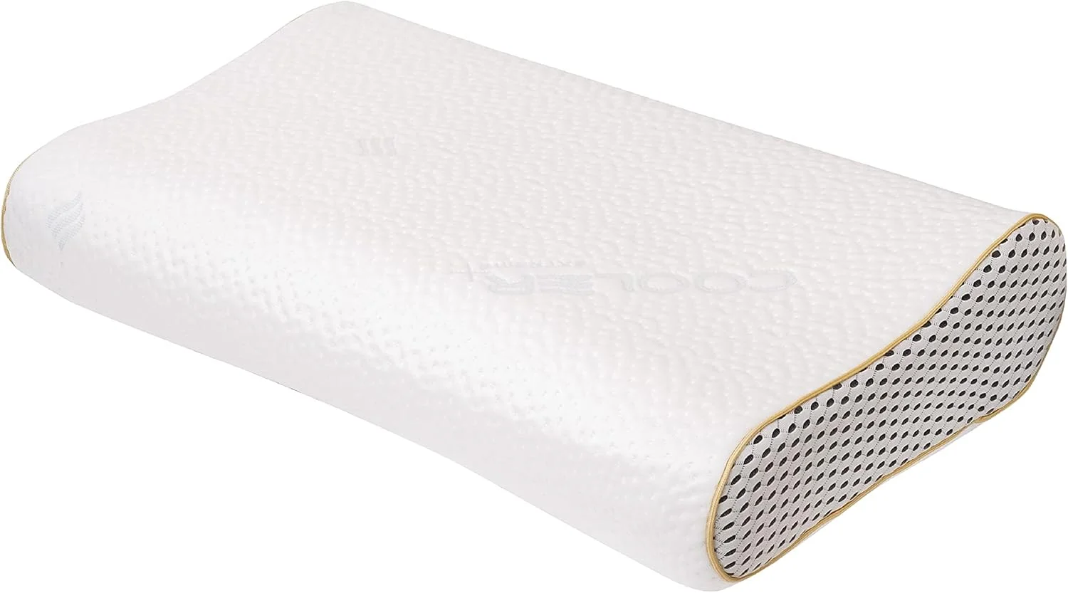 بالش مموری فوم کانتور برند مون با پارچه خنک - پشتیبانی ارتوپدی گردن و سر - تسکین درد، خروپف و میگرن - ضد حساسیت و غیر سمی - 60 x 40 x 13 سانتی متر