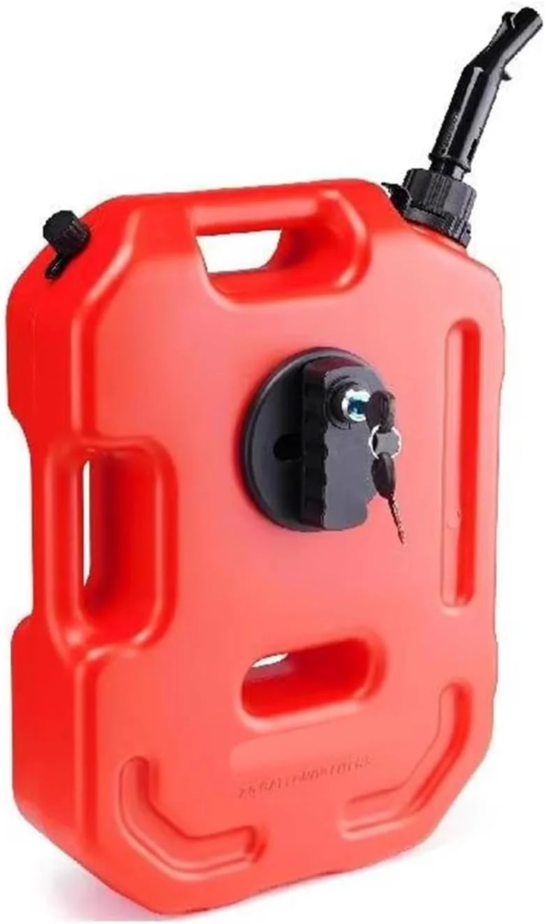 مخزن سوخت 10 لیتری Langjee، گالن های بنزینی قرمز، ظرف یدکی ضد الکتریسیته ساکن