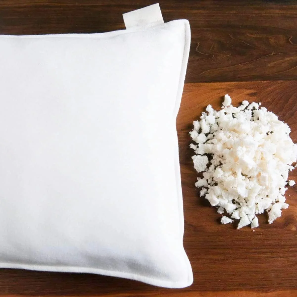 بالش لاتکس طبیعی خرد شده Morning Owl، ضخامت قابل تنظیم، خنک، ضد حساسیت، حجیم، نرم و راحت (60 * 40 * 12.5 سانتی متر، سفید)، 1 بالش با روکش