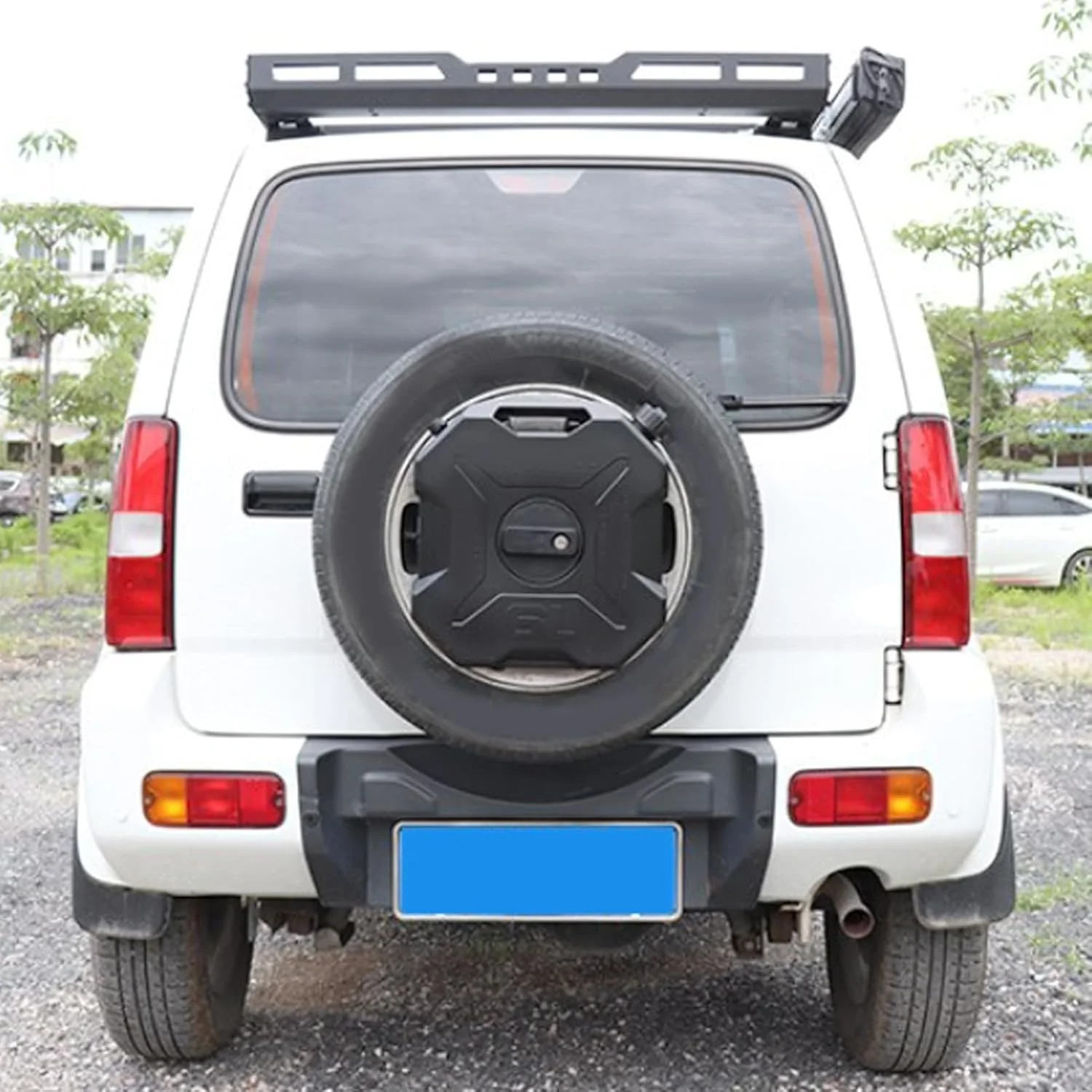 مخزن بنزین 6 لیتری (1.6 گالن) مشکی رنگ برای خودرو، موتورسیکلت، UTV، ATV و وسایل نقلیه آفرود، ساخته شده از مواد ABS (همراه با براکت)