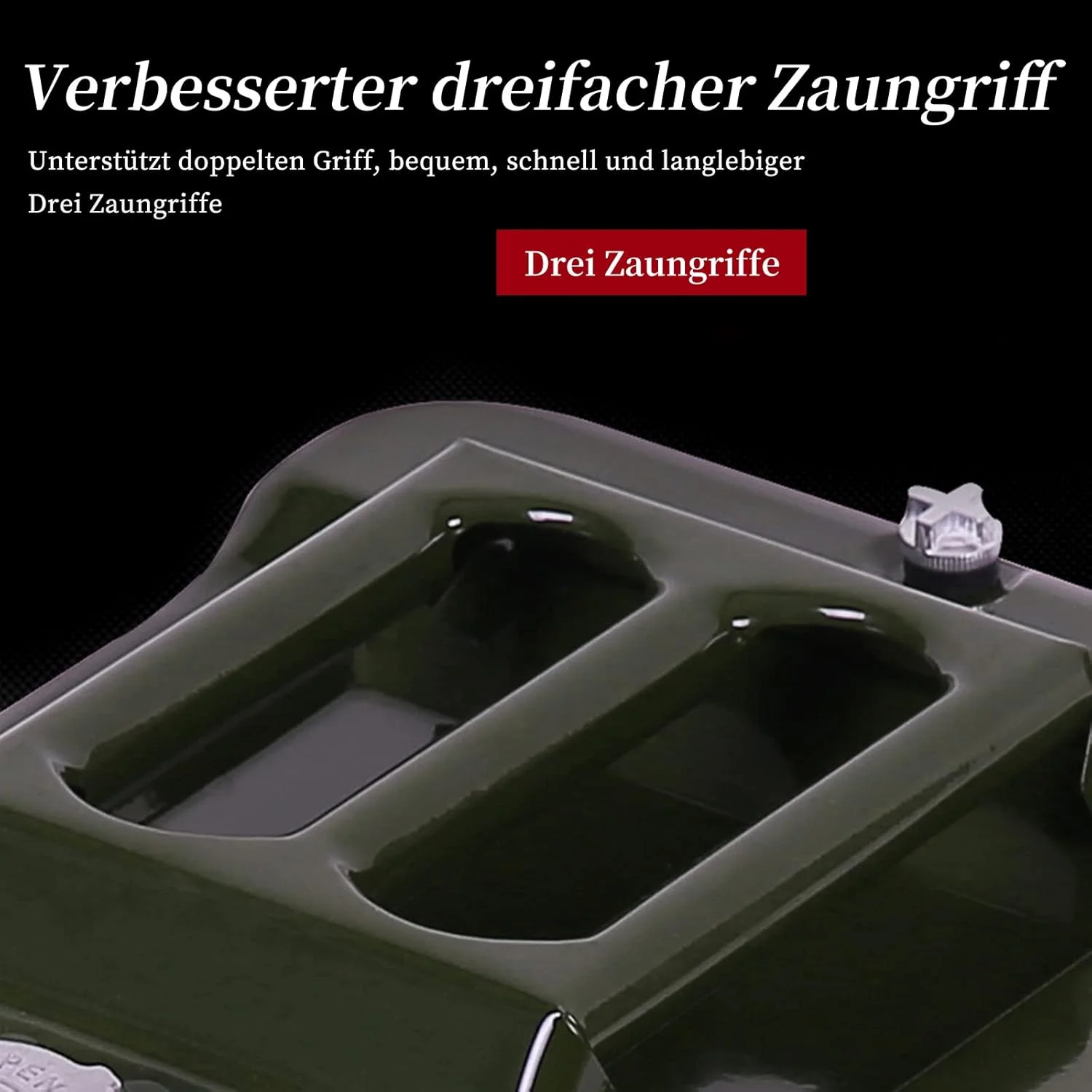 گالن فلزی ۱۰ لیتری لاتیرا، تخلیه تا ۴ برابر سریعتر از گالن های معمولی برای بنزین و گازوئیل، دارای تاییدیه سازمان ملل