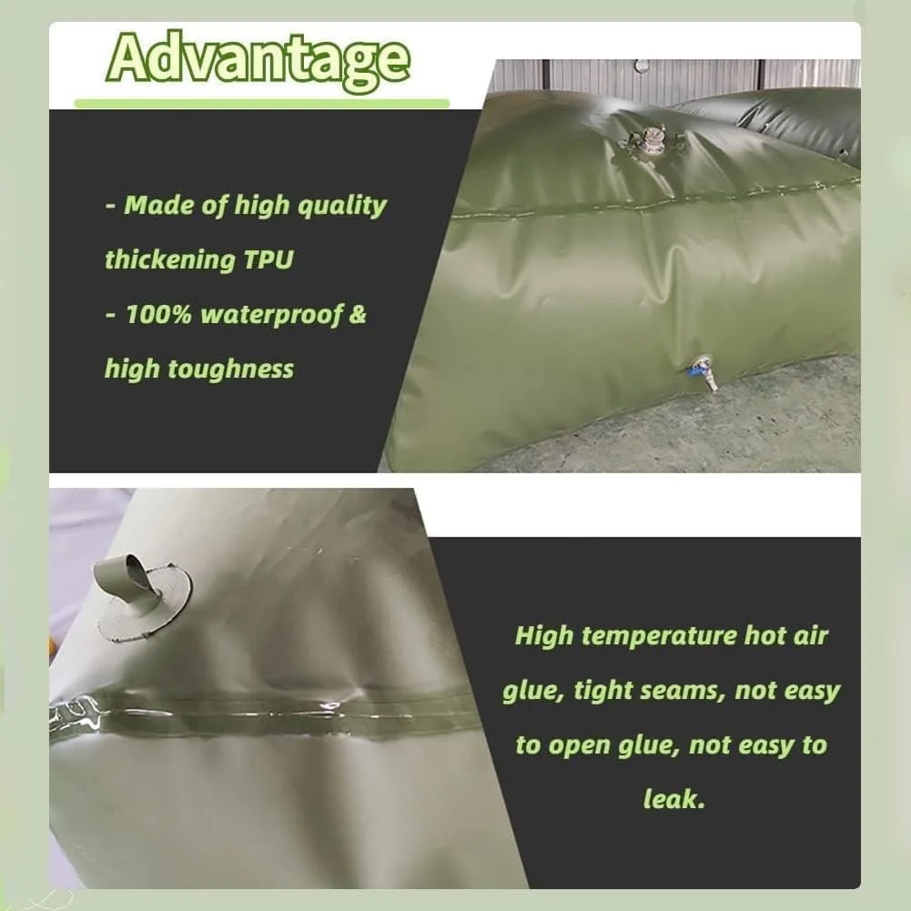 مخزن سوخت تاشو قابل حمل MegLob، مخزن تاشو بنزین، ظروف روغن گازوئیل TPU برای کمپینگ در فضای باز، مخزن انتقال گاز، مخازن مثانه بنزین، مخزن انتقال سوخت، مخزن ذخیره روغن مستعمل، 2000 لیتر