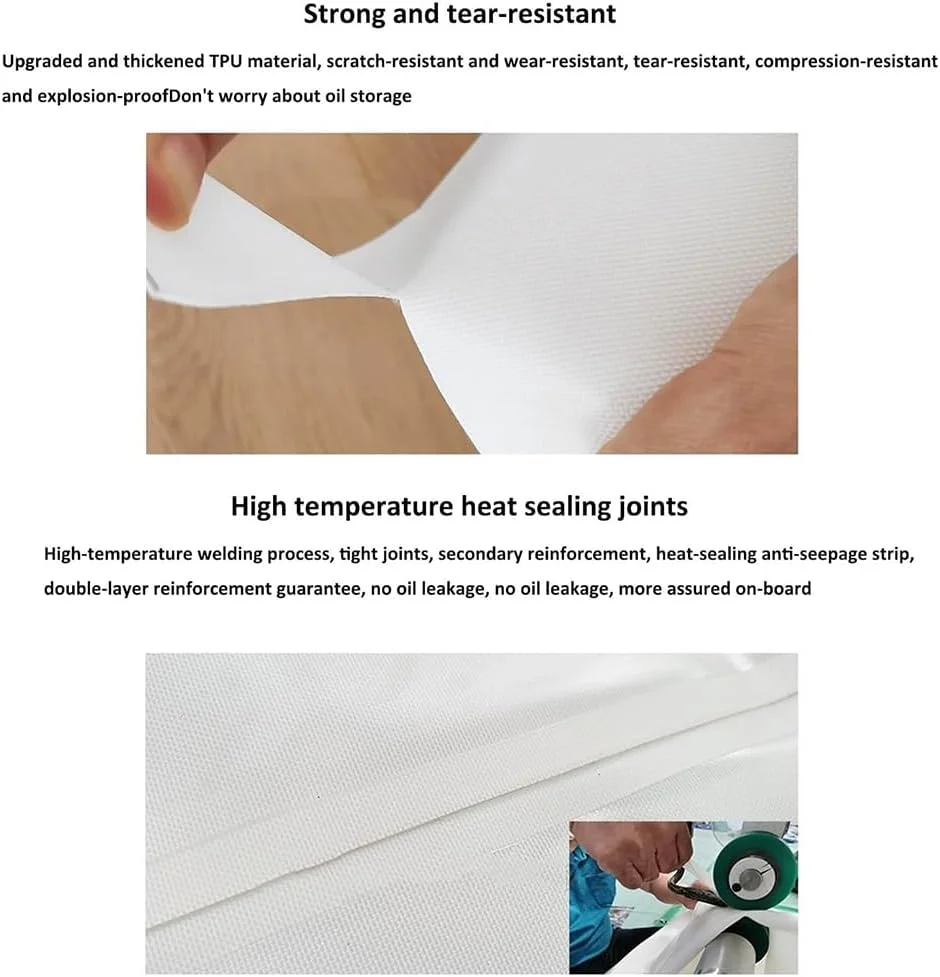 مخزن سوخت تاشو MegLob، کیسه روغن تاشو بیرونی، مخزن انتقال اضطراری تاشو، کیسه ذخیره روغن اضطراری تاشو بیرونی، مخزن ذخیره روغن خودرو ضخیم شده، مخزن کیسه ای بنزین، 400 لیتر