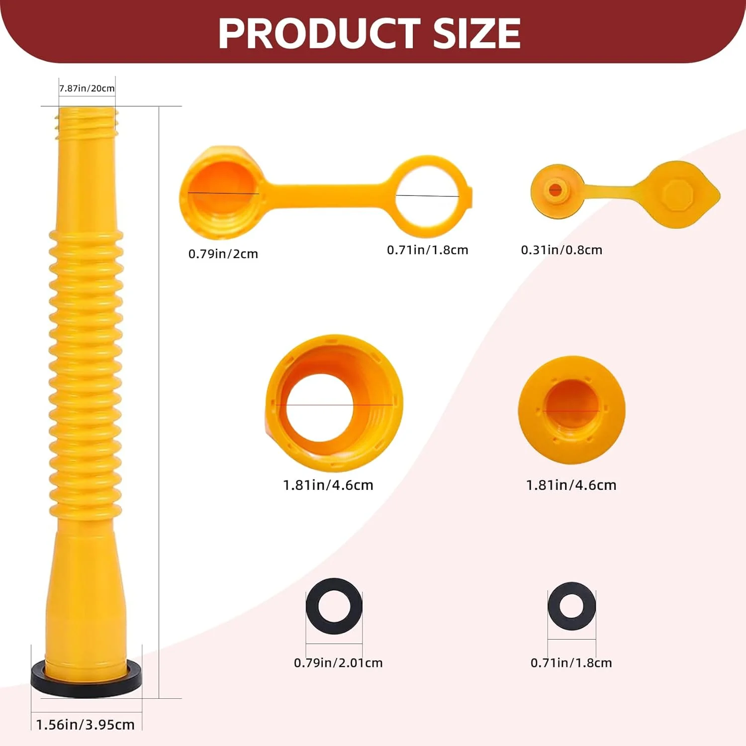 مجموعه 33 عددی جایگزین خروجی مخزن سوخت NTNEV، کیت خروجی مخزن سوخت مدل قدیمی، نازل انعطاف پذیر، دریچه مخزن سوخت، درب مخزن و درپوش های دریچه سوخت، مناسب برای اکثر مخازن