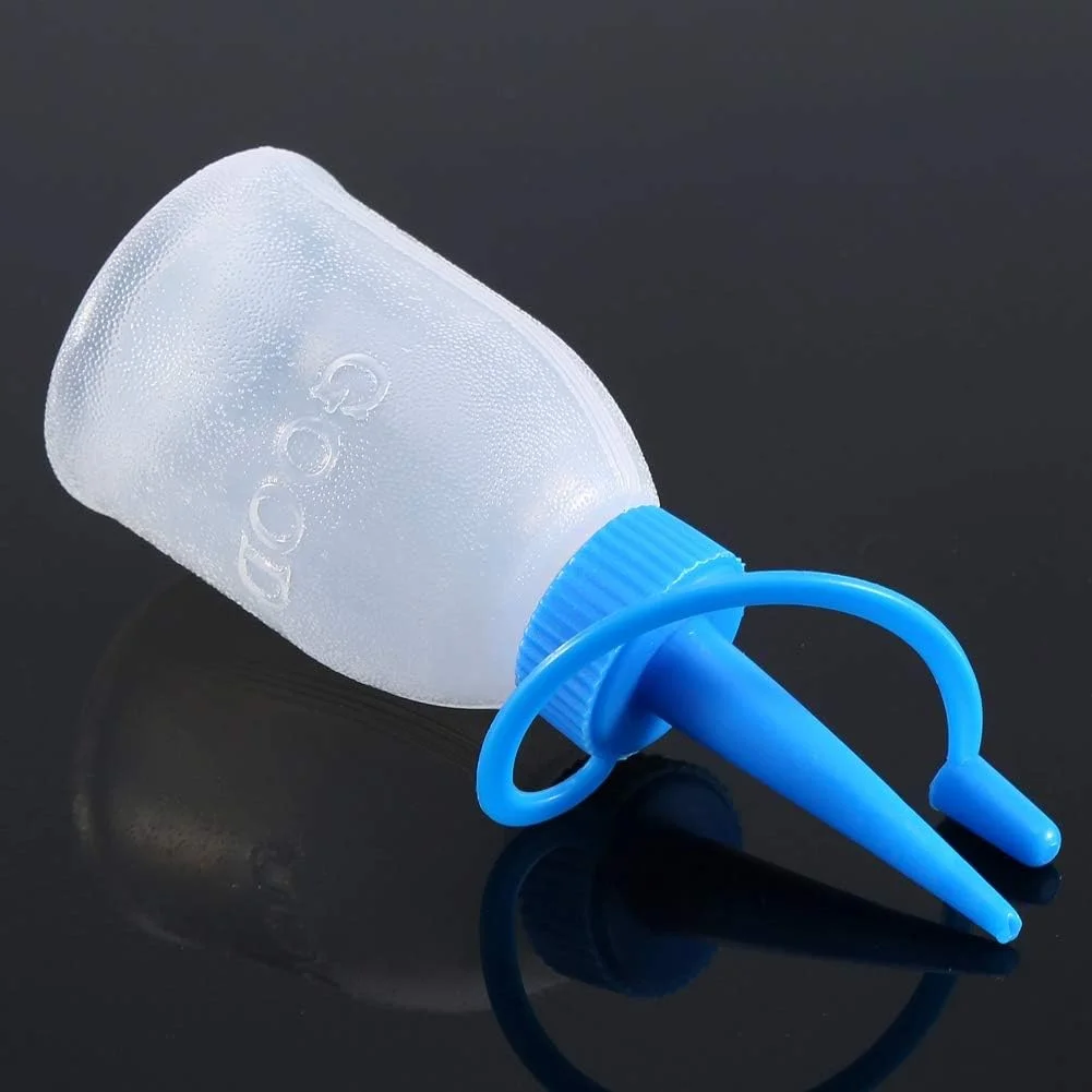 ظرف روغن پلاستیکی Omabeta، بطری فشاری پلاستیکی صنعتی با پخش کننده جت برای استفاده دقیق، مورد استفاده در پخش روغن و ژل صنعتی، شفاف، 30 میلی لیتر، بسته 6 عددی