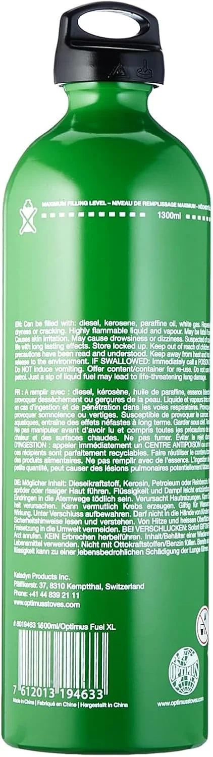 بطری سوخت اپتیموس با درپوش ایمن برای کودکان - XL، حجم: 1.5 لیتر