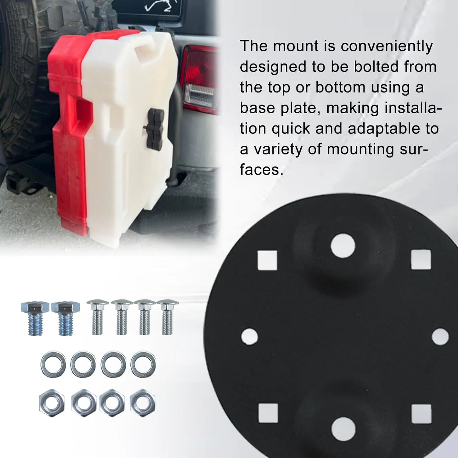 افزونه پایه نگهدارنده RULLINE RX-EXT، سازگار با RX-PM-DLX و RX-PM-LOX، مناسب برای بسته‌های سوخت RotopaX با ظرفیت 1، 2، 2.25 و 4 گالن - پایه افزونه بادوام برای نگهداری ایمن و چندمنظوره سوخت
