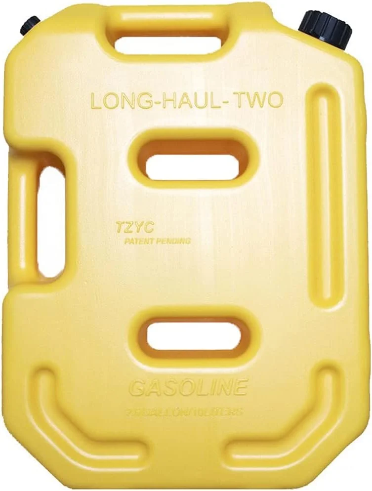 SJHDKLW گالن ضخیم گازوئیل 10 لیتری پلاستیکی، گالن های قابل حمل با لوله روغن، گالن پلاستیکی یدکی بنزین برای حمل و نقل اضطراری، زرد، 10 لیتر (زرد)