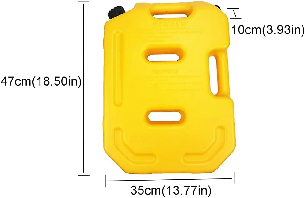 SJHDKLW گالن ضخیم گازوئیل 10 لیتری پلاستیکی، گالن های قابل حمل با لوله روغن، گالن پلاستیکی یدکی بنزین برای حمل و نقل اضطراری، زرد، 10 لیتر (زرد) SJHDKLW گالن ضخیم گازوئیل 10 لیتری پلاستیکی، گالن های قابل حمل با لوله روغن، گالن پلاستیکی یدکی بنزین برای حمل و نقل اضطراری، زرد، 10 لیتر (زرد)