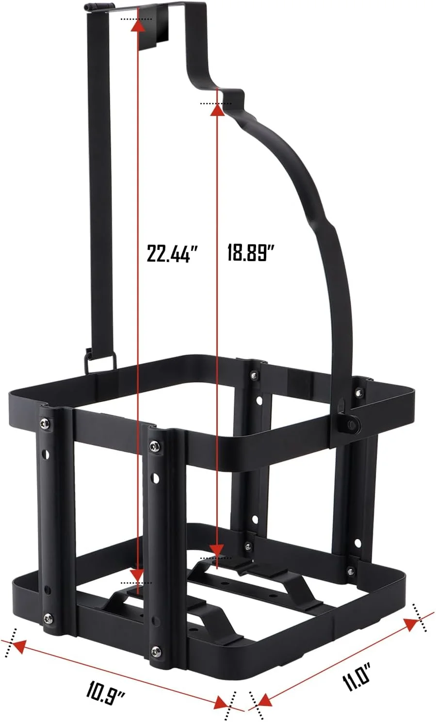 نگهدارنده دبه بنزین ۵ گالنی SPARKWHIZ، مشکی، HDPE، سازگار با دبه های مسابقه ای VP