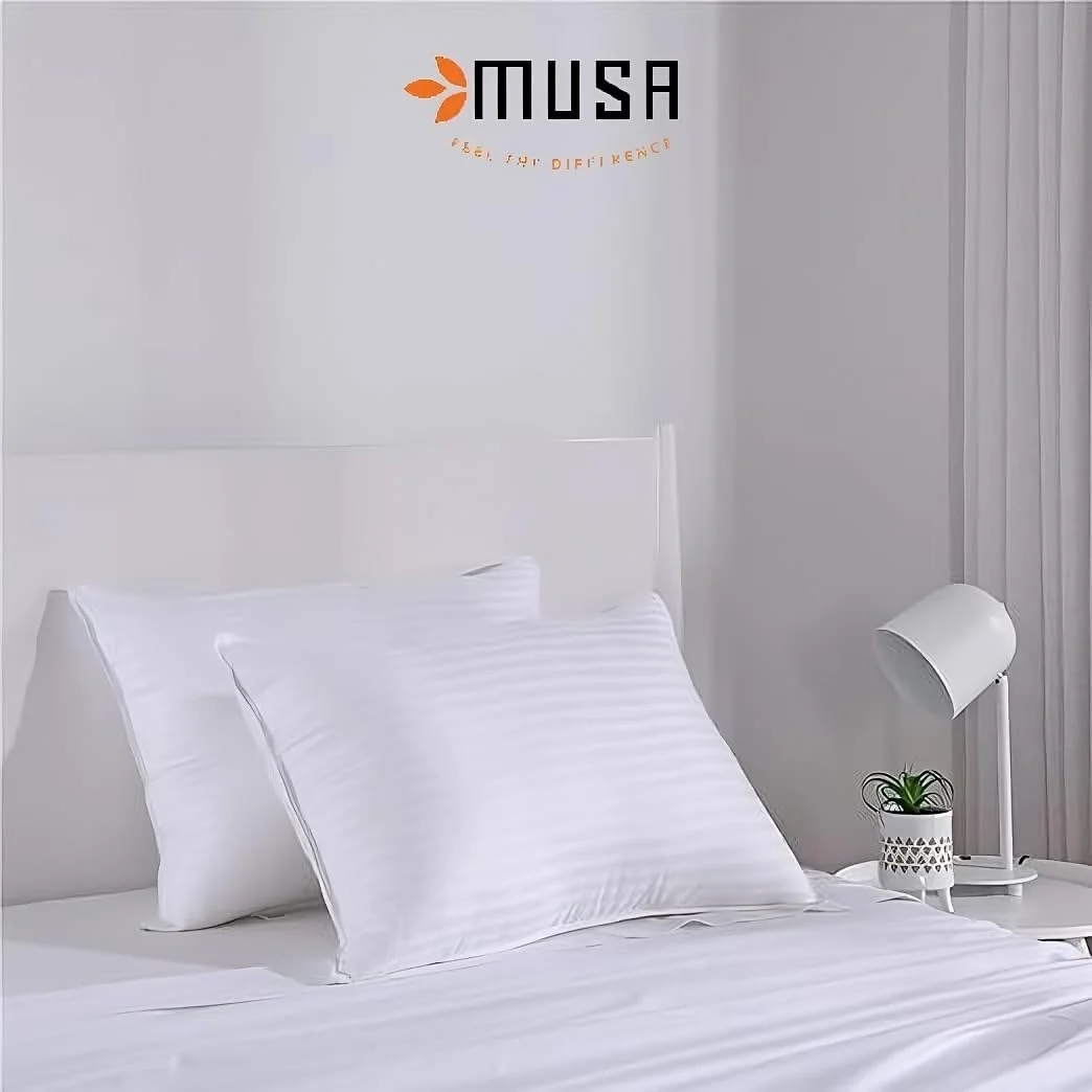 مجموعه 2 عددی بالش خواب موسا هوم، بالش های ممتاز سایز کویین، بالش های تخت مناسب منزل و هتل، مجموعه لوکس، بالش های نرم، پر شده با الیاف جایگزین پر (سایز کویین 50x75 سانتی متر) مجموعه 2 عددی بالش خواب موسا هوم، بالش های ممتاز سایز کویین، بالش های تخت مناسب منزل و هتل، مجموعه لوکس، بالش های نرم، پر شده با الیاف جایگزین پر (سایز کویین 50x75 سانتی متر)