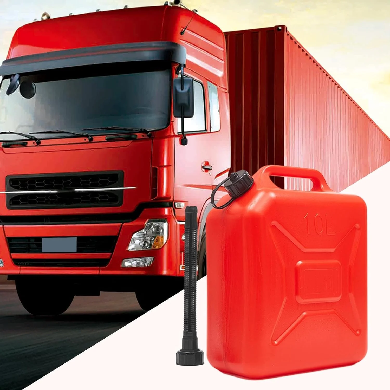 مخزن روغن بخاری، تانک ذخیره بنزین | بشکه ضخیم شده برای خودرو، موتورسیکلت، کامیون، قایق، ماشین چمن زنی، تراکتور 5 لیتر / 10 لیتر / 20 لیتر سوخت گیری بنزین