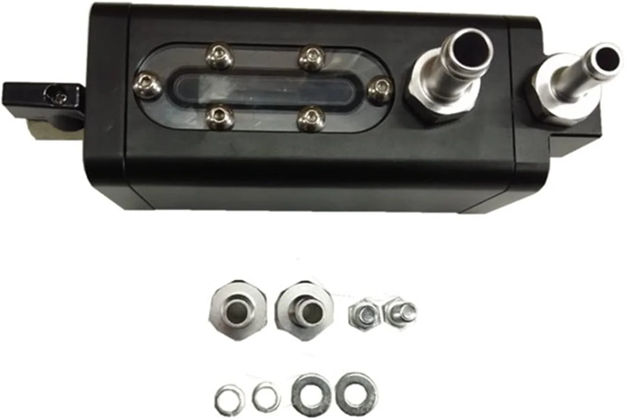 مخزن روغن آلومینیومی دو پورت TMKJZL، تجهیزات سیستم سوخت مشکی رنگ