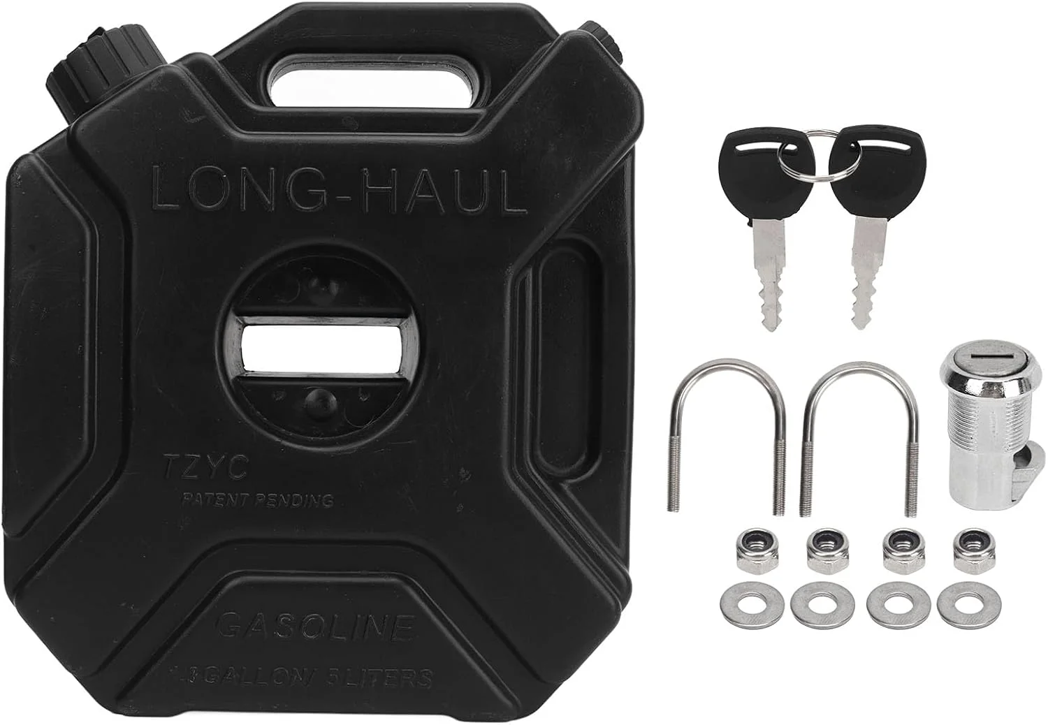 مخزن سوخت، تانک ذخیره سازی سوخت، ظرف بنزین 5 لیتری سازگار با خودرو موتورسیکلت UTV ATV موتور سیکلت خاکی، مخزن ذخیره سازی روغن قابل حمل (ABS)