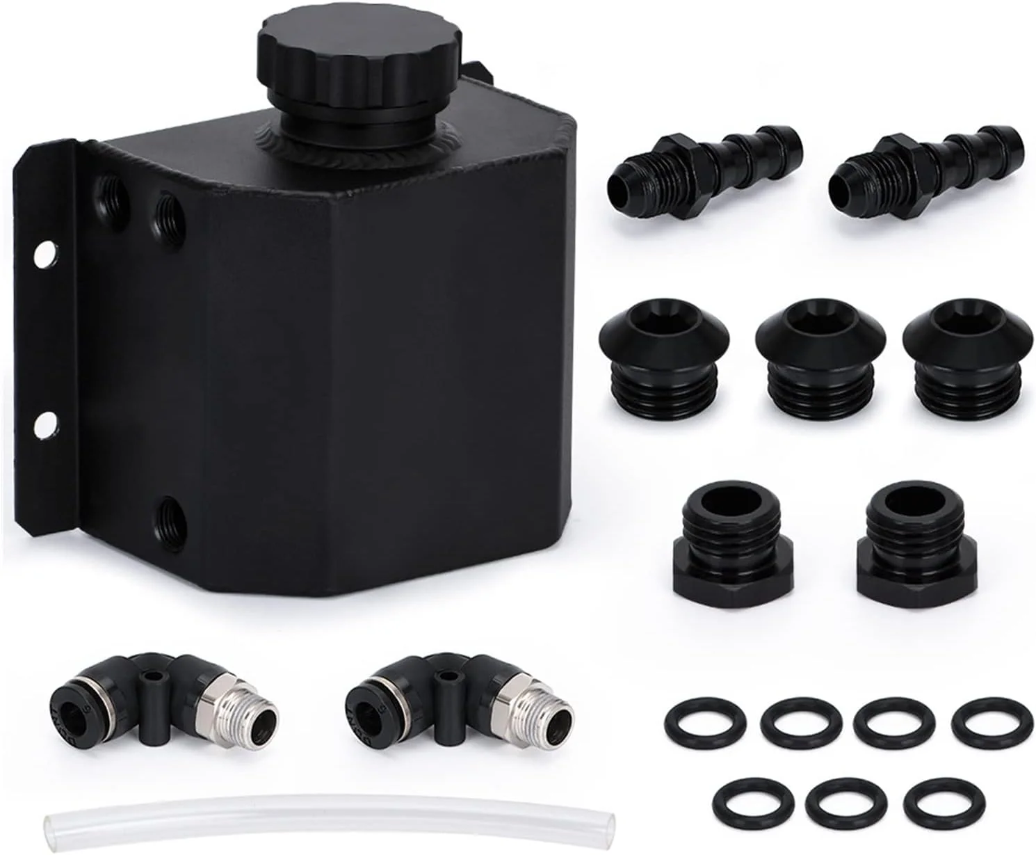 مخزن ذخیره روغن آلومینیومی یونیورسال 1 لیتری خودرو با درپوش تخلیه و هواکش، تجهیزات سیستم سوخت