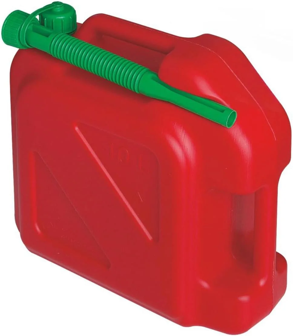 ظرف بنزین ۱۰ لیتری ToM PaR | ظرف دیزل | ظرف ذخیره | ظرف سوخت | ظرف آب | بنزین | دیزل | آب | دارای دهانه خروجی | نشانگر سطح | درب قیفی پیچی