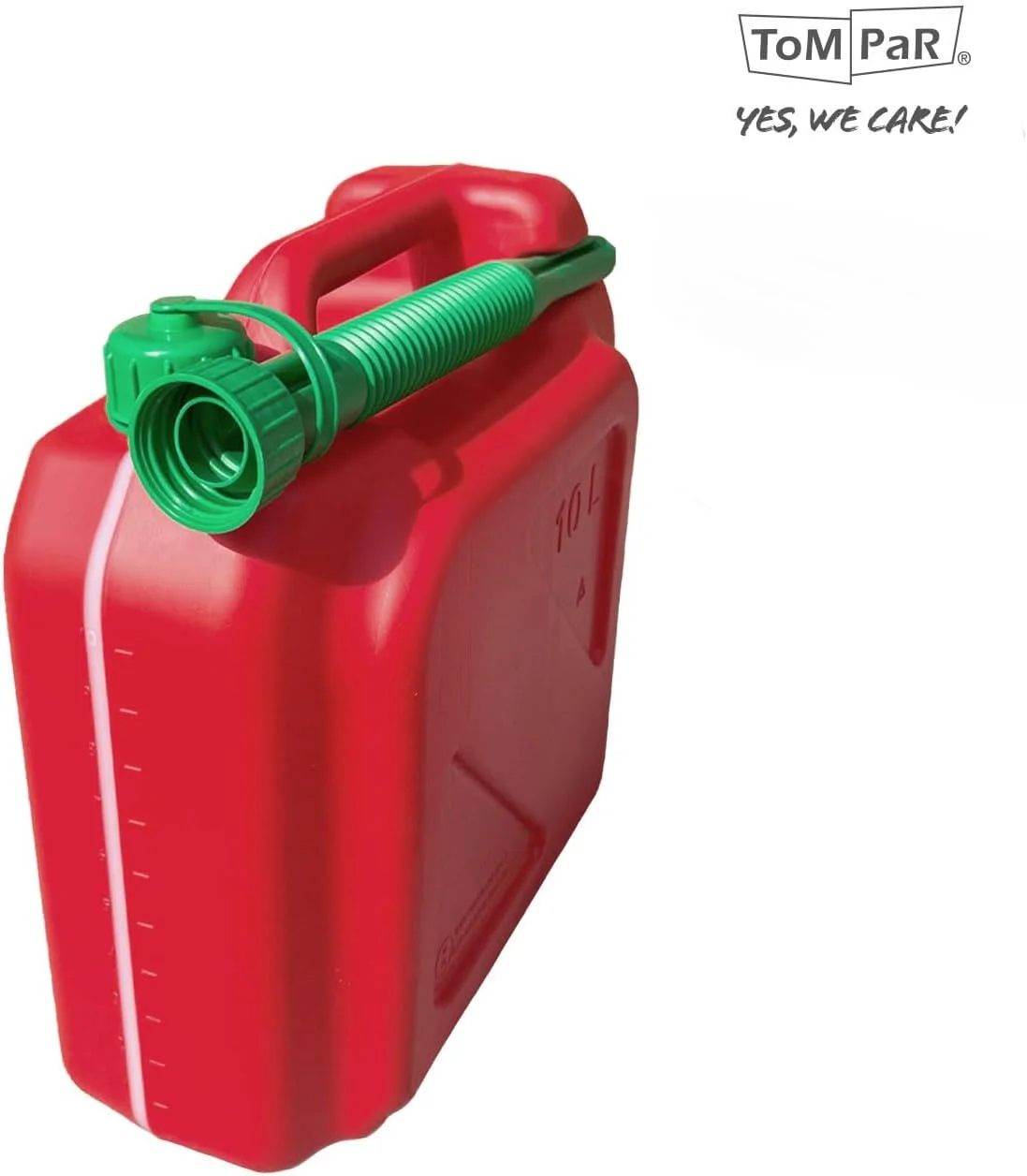 ظرف بنزین ۱۰ لیتری ToM PaR | ظرف دیزل | ظرف ذخیره | ظرف سوخت | ظرف آب | بنزین | دیزل | آب | دارای دهانه خروجی | نشانگر سطح | درب قیفی پیچی